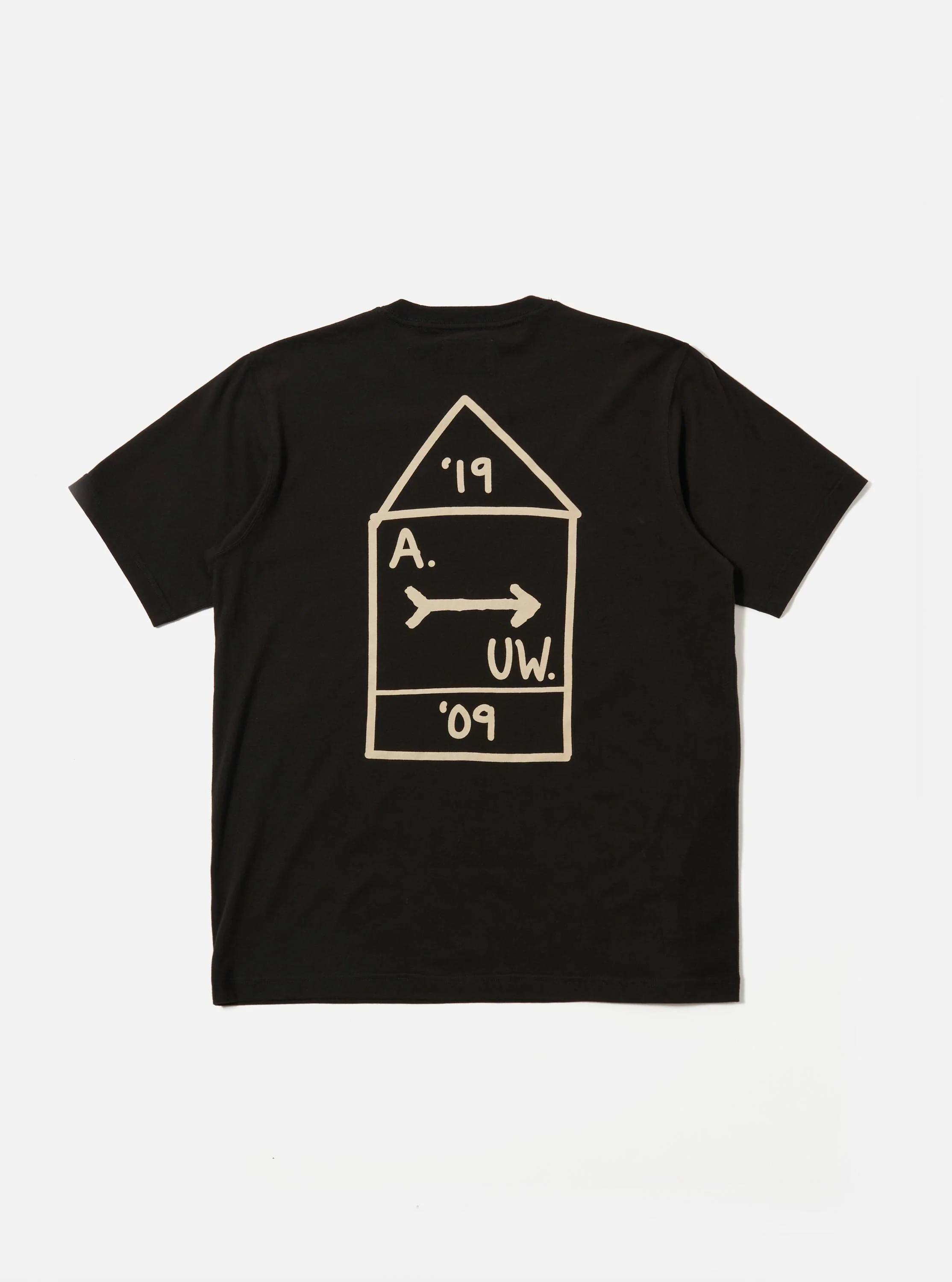 A. SOCIETY x Universal Works Black Single Jersey Print Tee - Image 4
