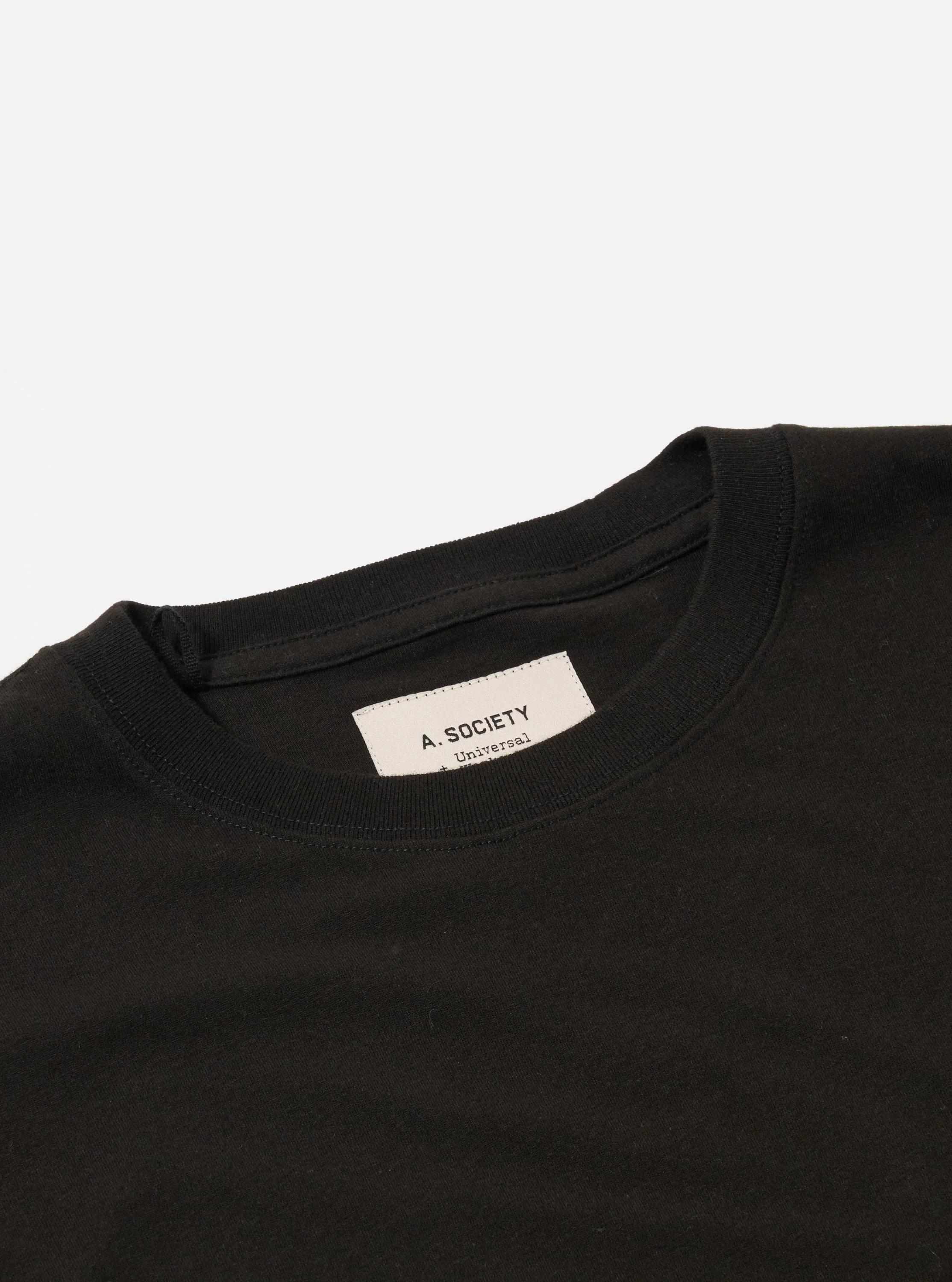 A. SOCIETY x Universal Works Black Single Jersey Print Tee - Image 5