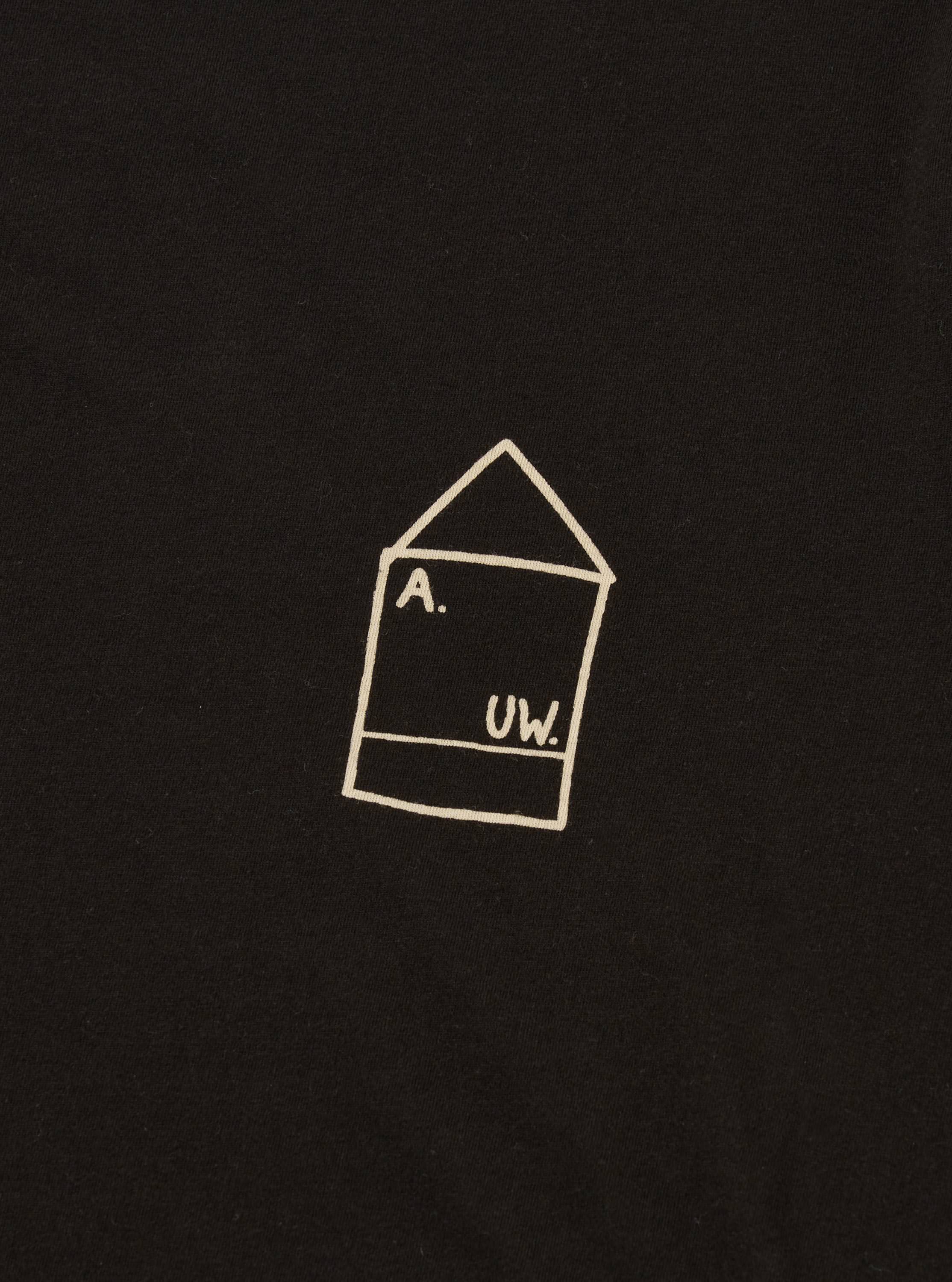 A. SOCIETY x Universal Works Black Single Jersey Print Tee - Image 6