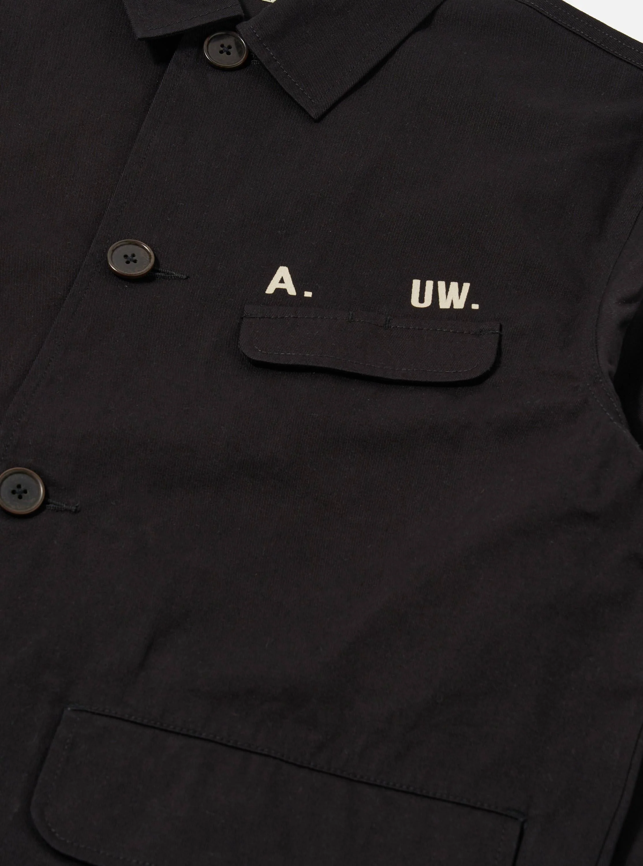 A. SOCIETY x Universal Works Black Twill Starline Jacket - Image 5