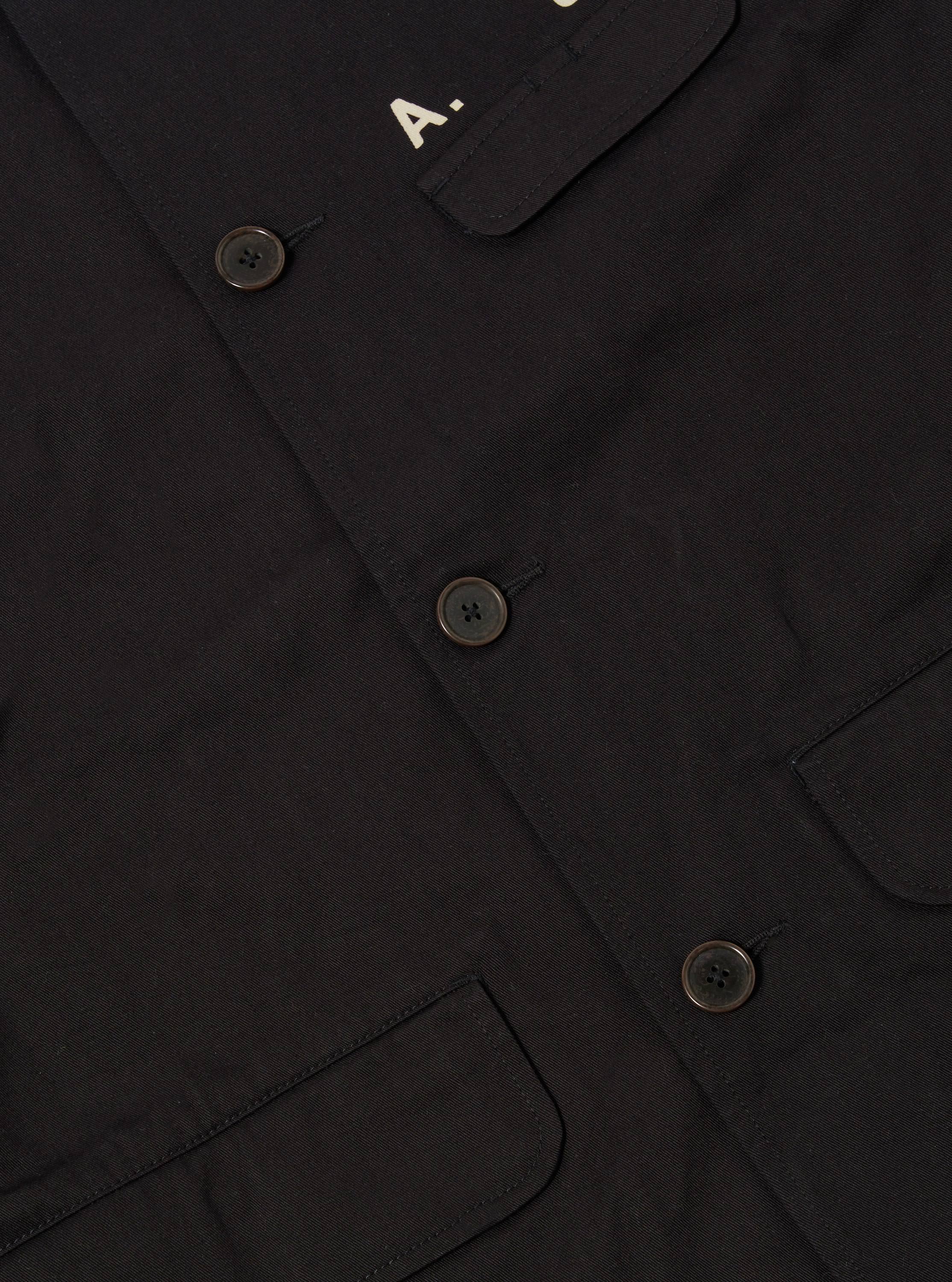 A. SOCIETY x Universal Works Black Twill Starline Jacket - Image 6