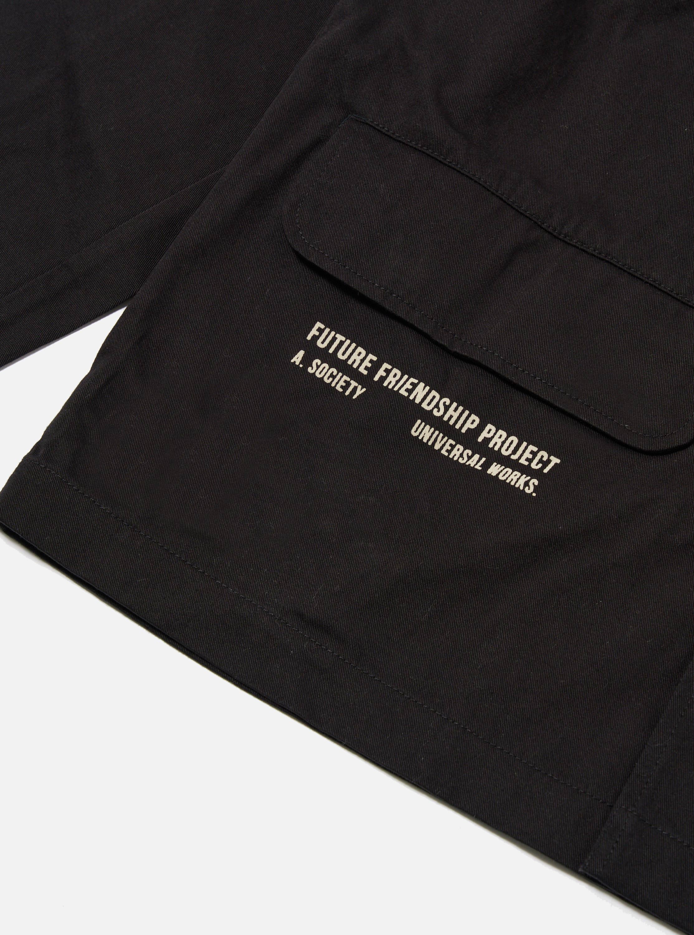 A. SOCIETY x Universal Works Black Twill Starline Jacket - Image 7