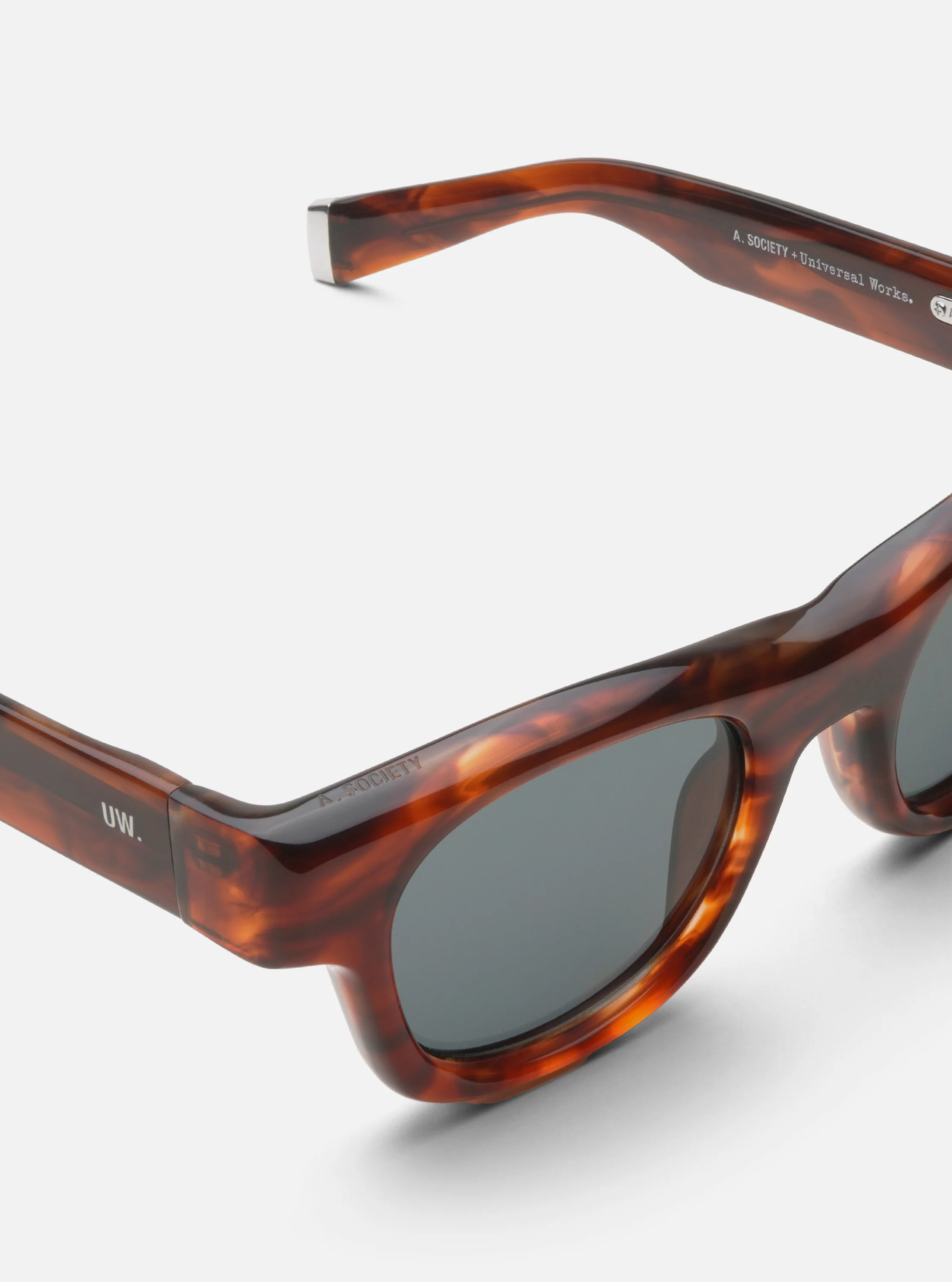 A. SOCIETY x Universal Works Brown Stanley Sunglasses - Image 3
