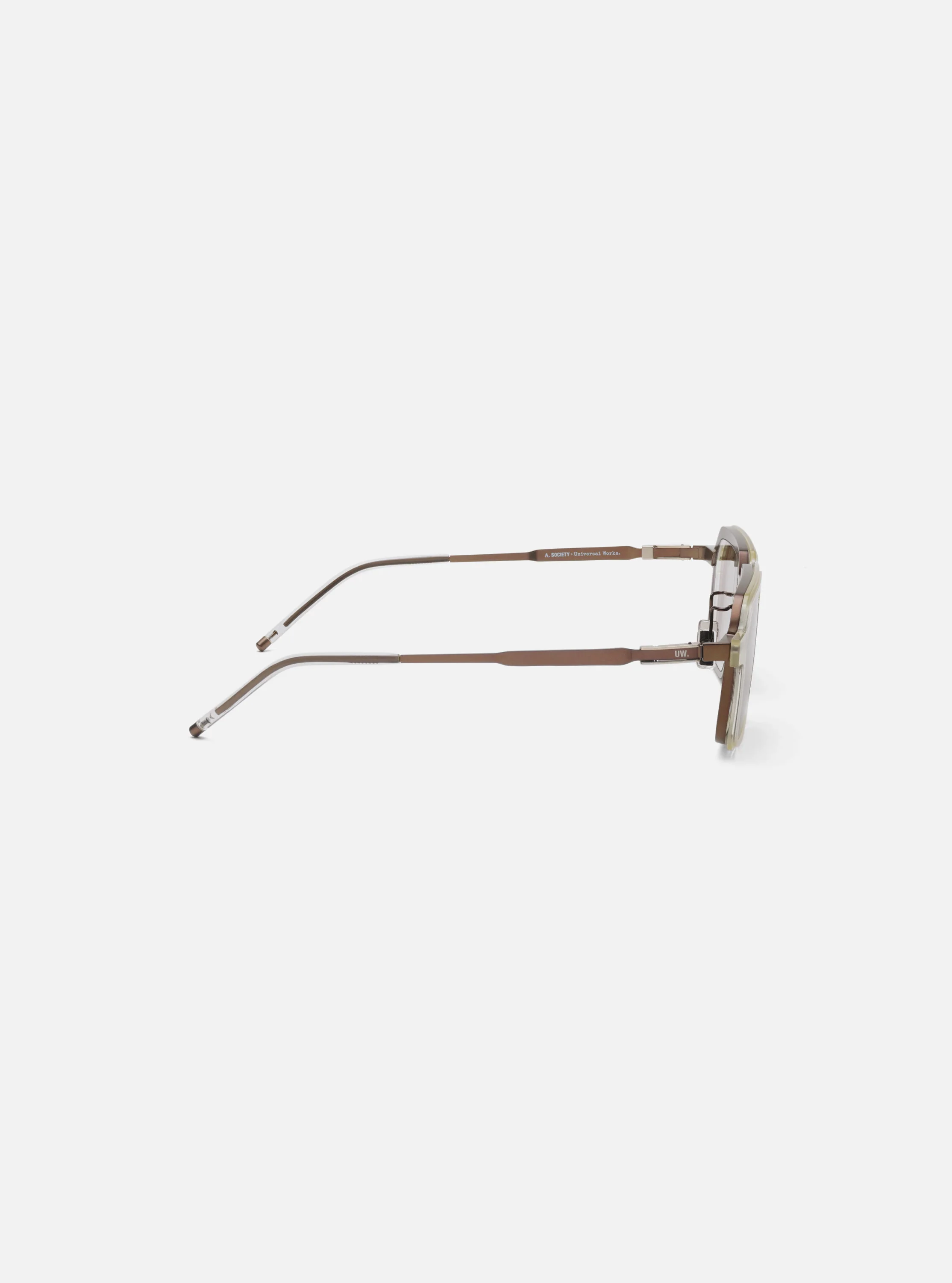 A. SOCIETY x Universal Works Brown/Honey Kowloon Eyewear - Image 4