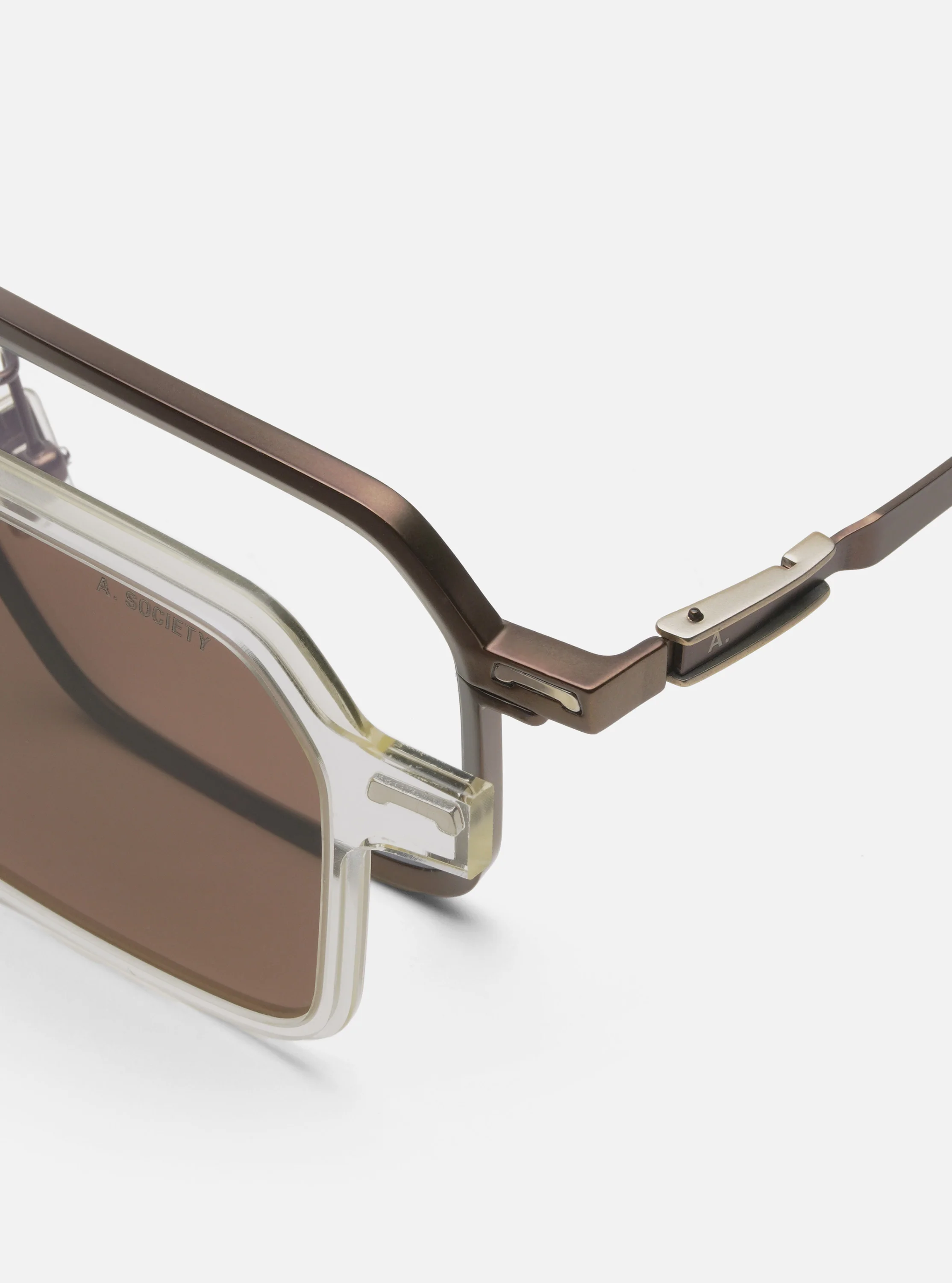 A. SOCIETY x Universal Works Brown/Honey Kowloon Eyewear - Image 6