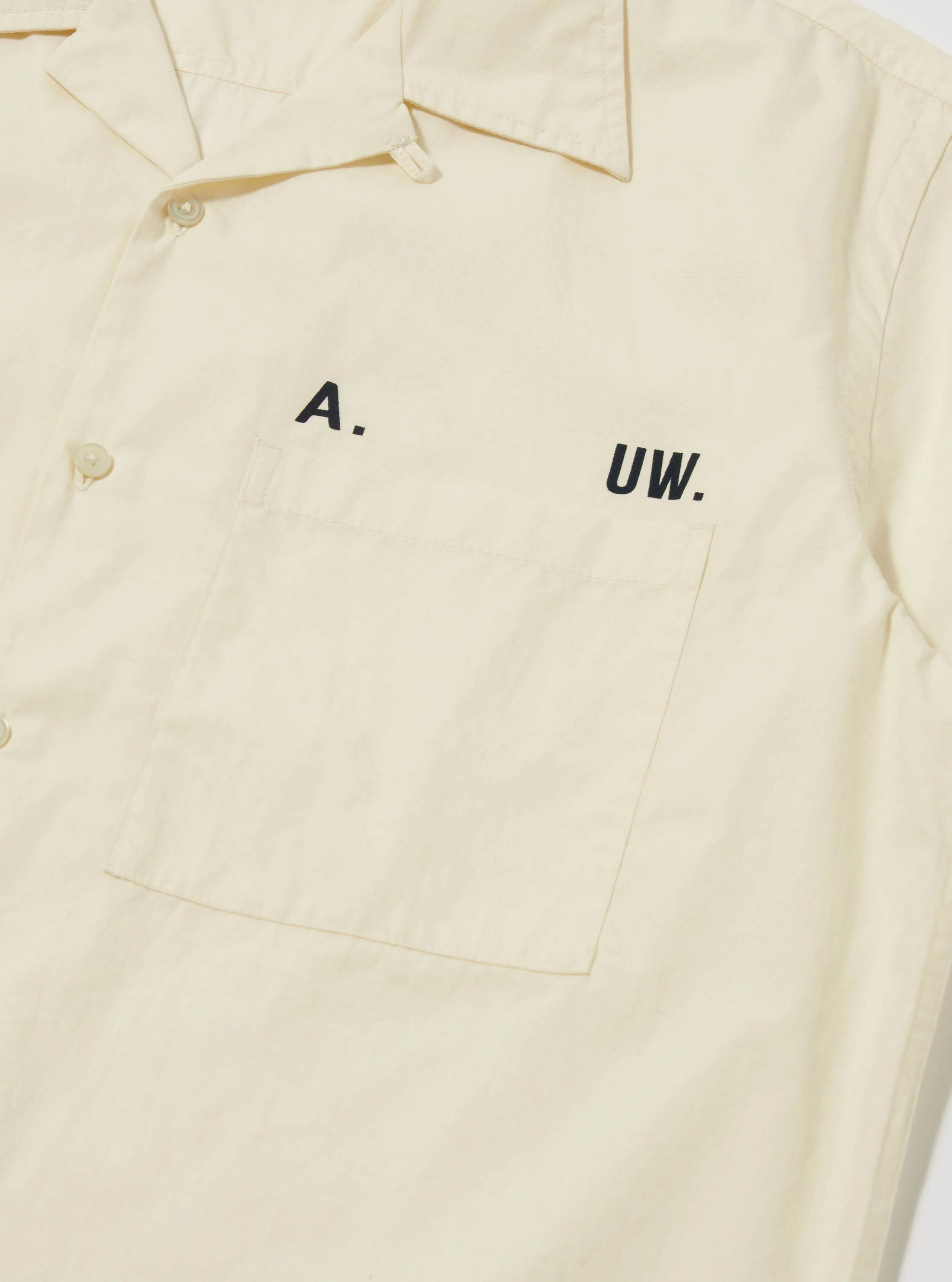 A. SOCIETY x Universal Works Ecru Broadcloth Camp Shirt - Image 5