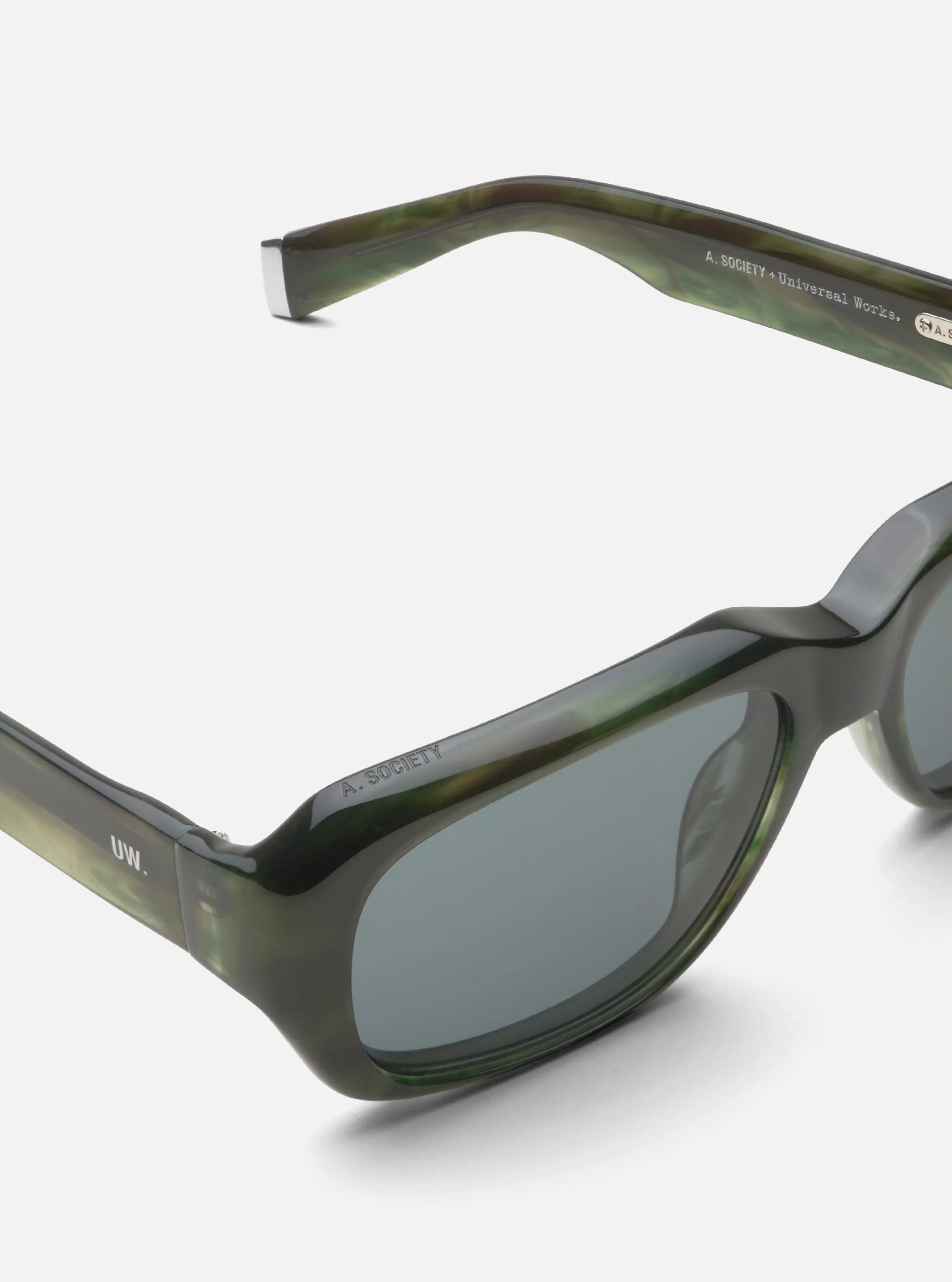 A. SOCIETY x Universal Works Green Aberdeen Sunglasses - Image 3