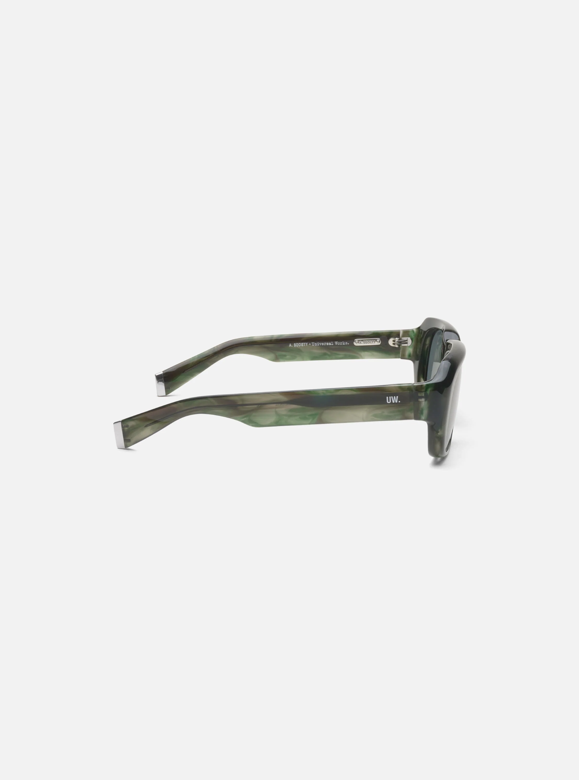A. SOCIETY x Universal Works Green Aberdeen Sunglasses - Image 4