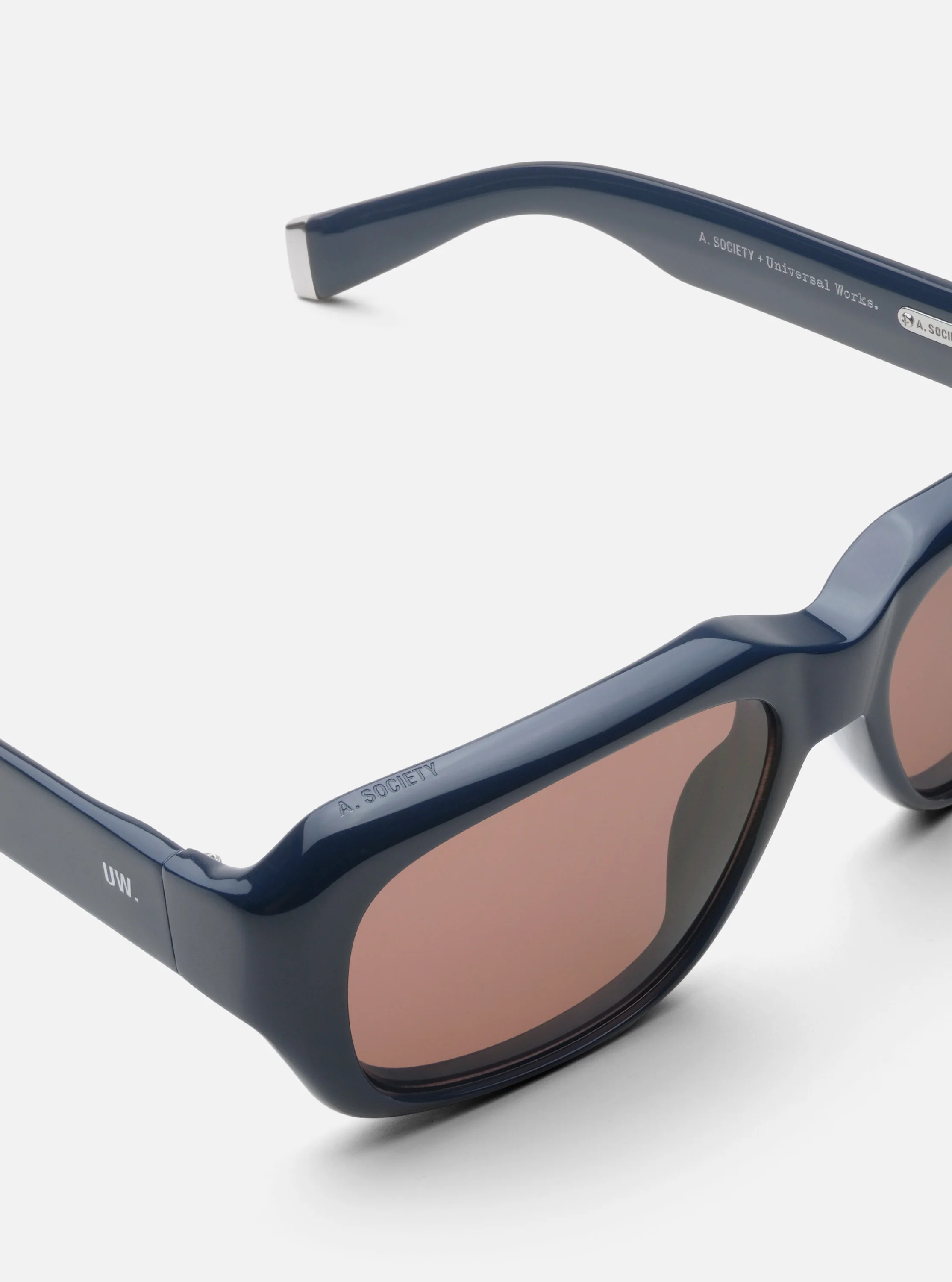 A. SOCIETY x Universal Works Navy Aberdeen Sunglasses - Image 3