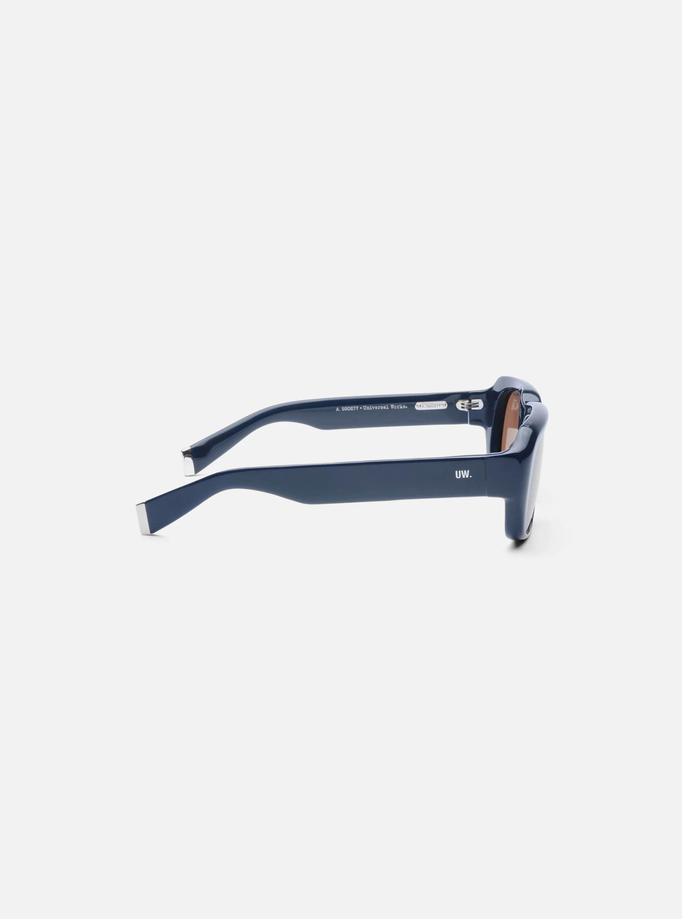 A. SOCIETY x Universal Works Navy Aberdeen Sunglasses - Image 4