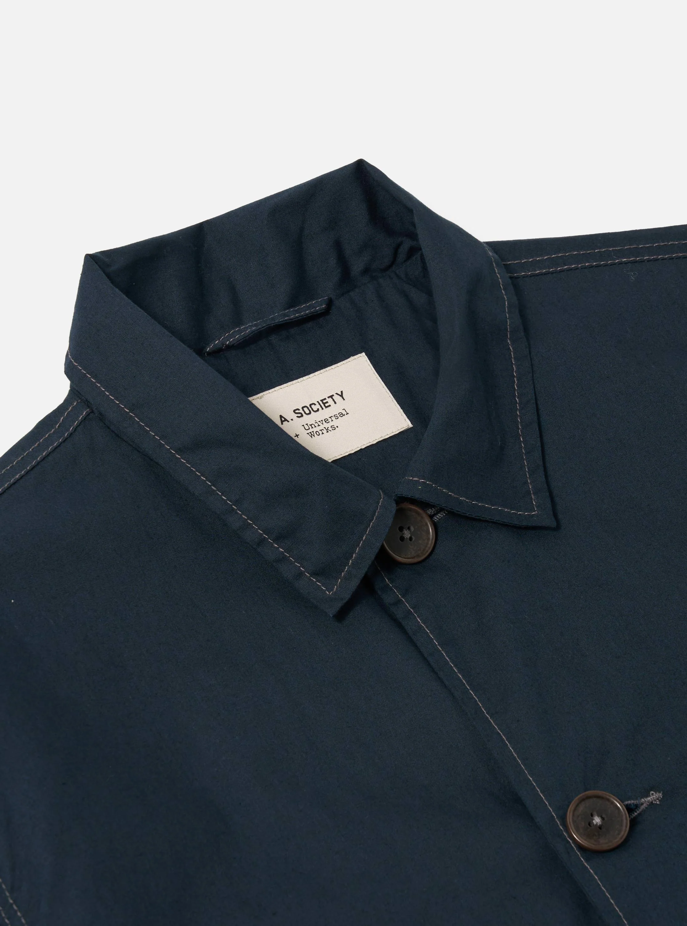 A. SOCIETY x Universal Works Navy Broadcloth Starline Jacket - Image 4