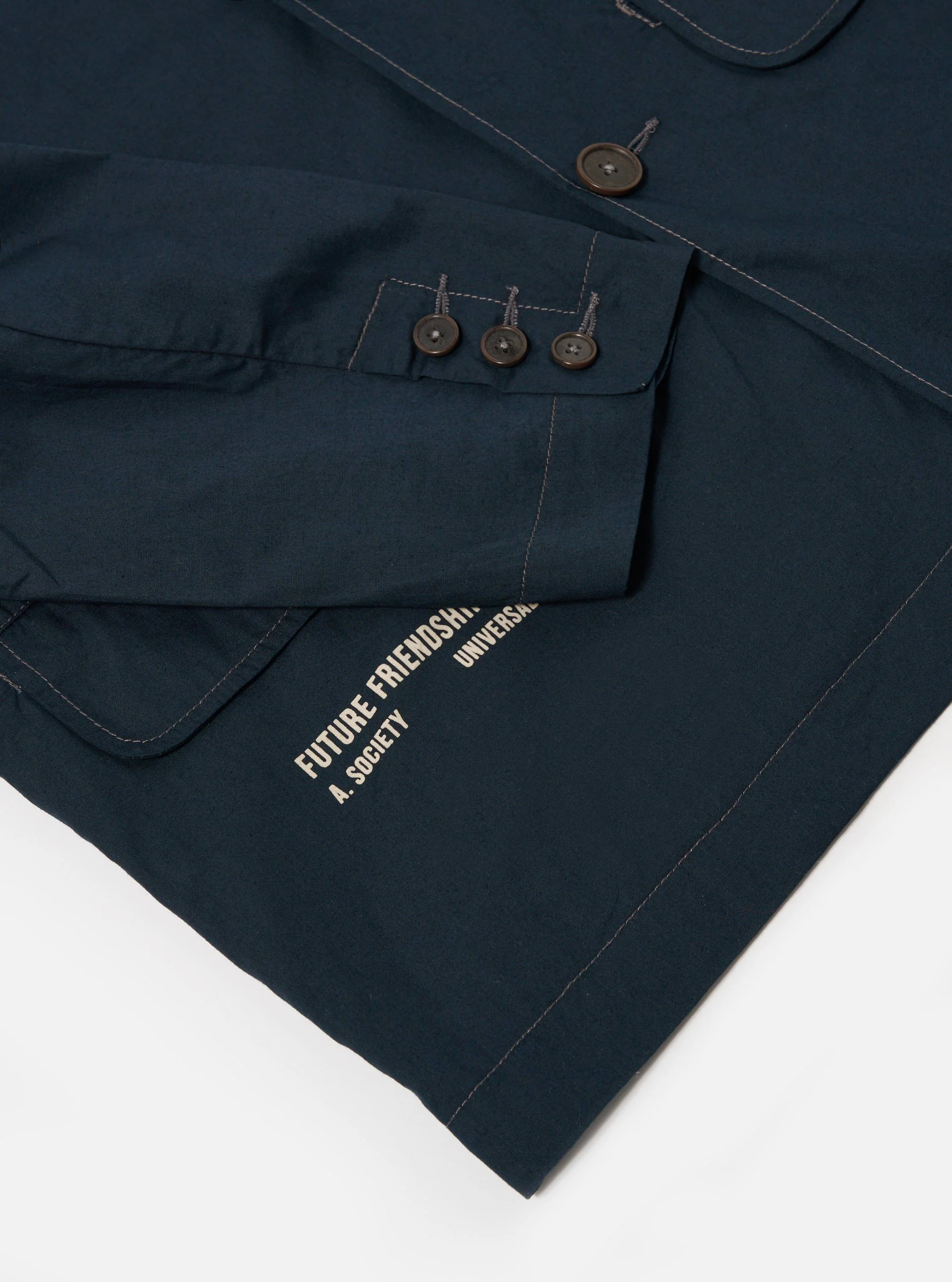 A. SOCIETY x Universal Works Navy Broadcloth Starline Jacket - Image 7