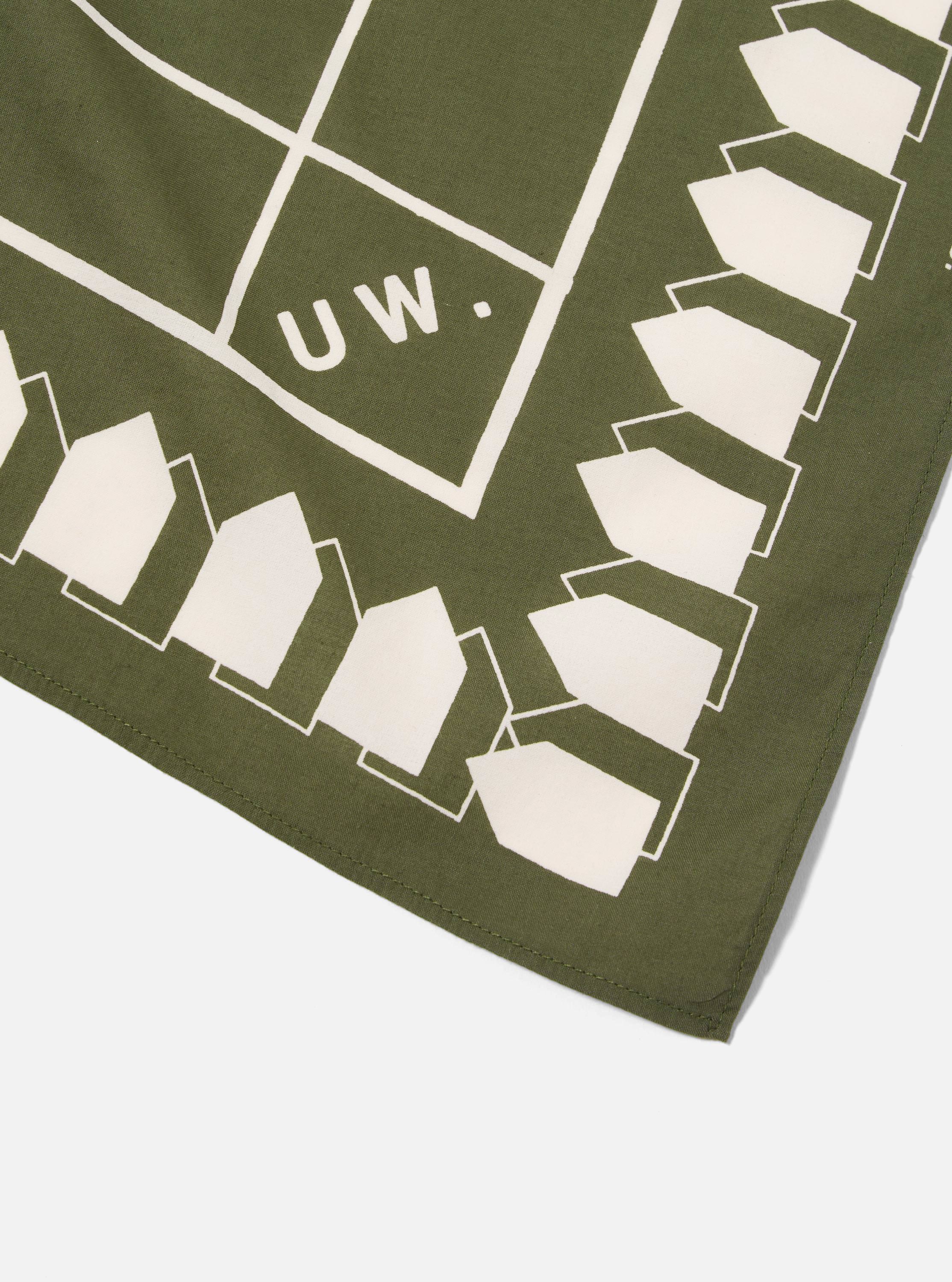 A. SOCIETY x Universal Works Olive Cambric Neckerchief - Image 2
