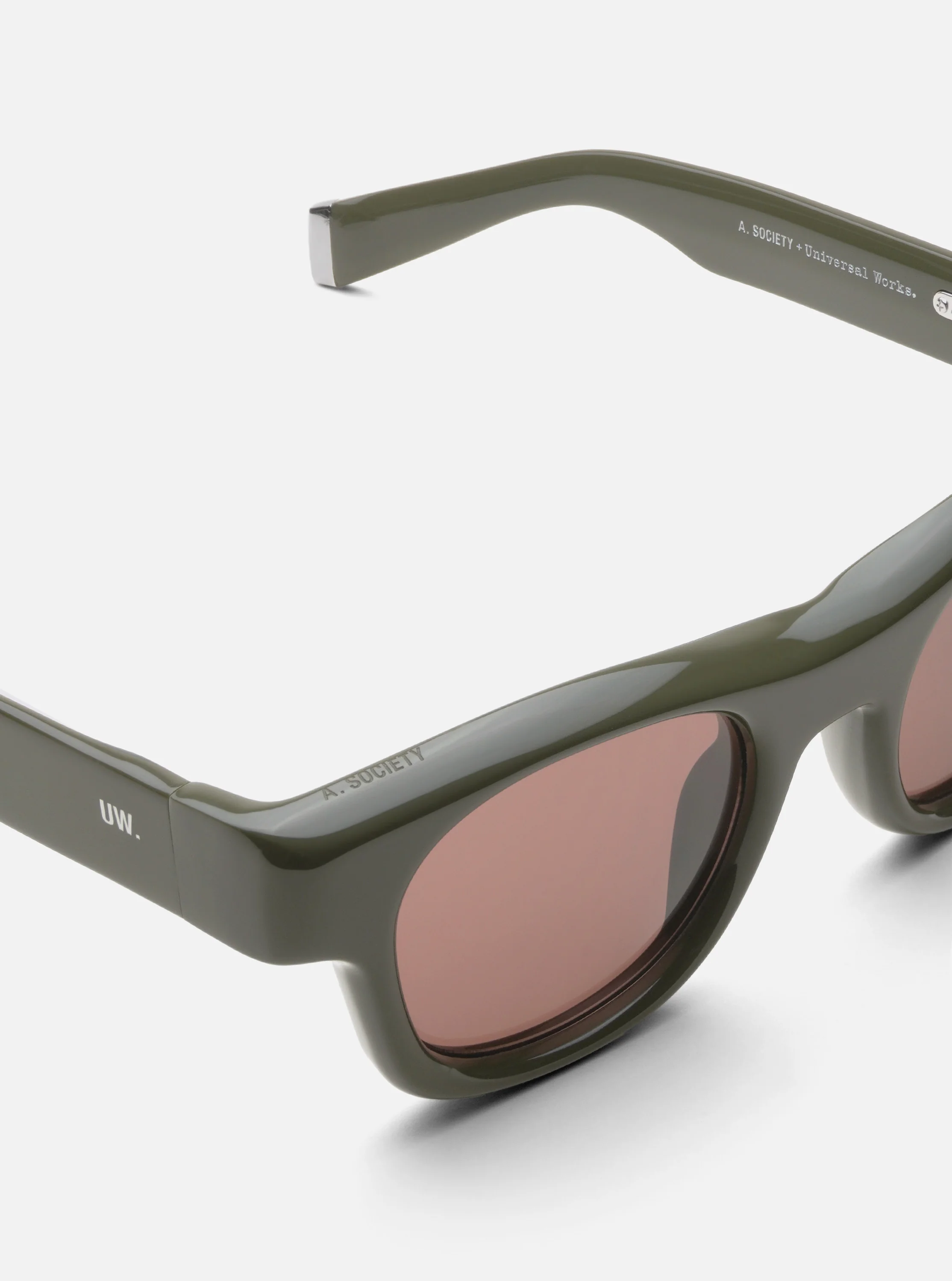 A. SOCIETY x Universal Works Olive Stanley Sunglasses - Image 3