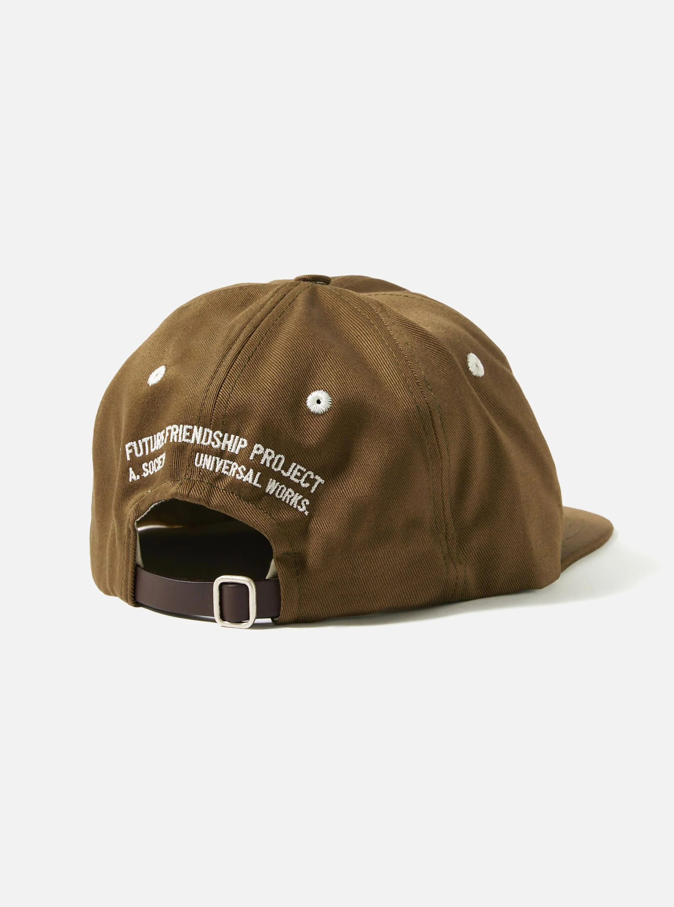 A. SOCIETY x Universal Works Olive Twill Cotton Baseball Hat - Image 4