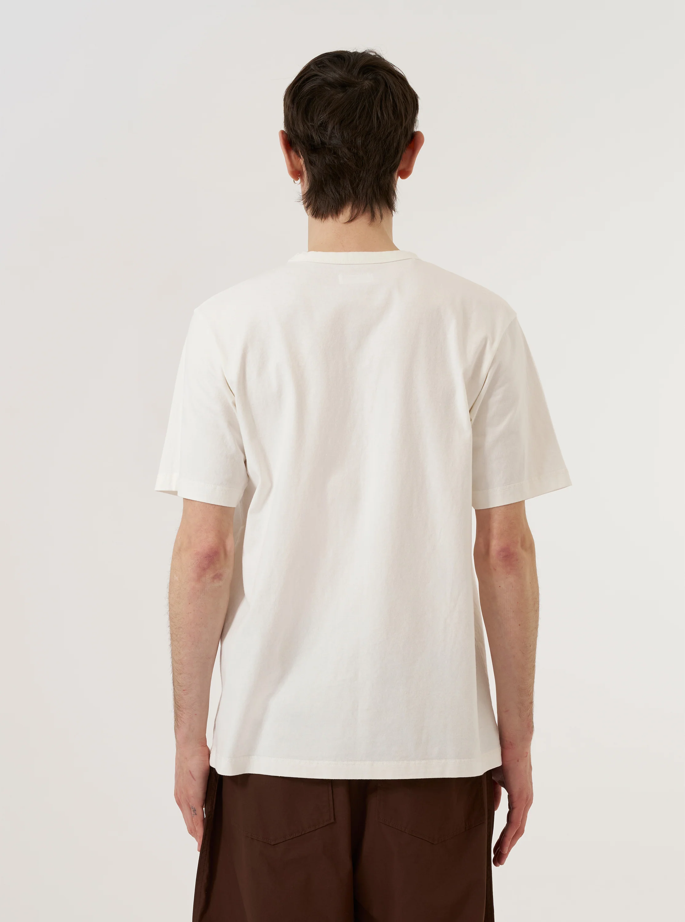 Antique White Recycled/Bio Jersey Core Pocket Tee - Image 3