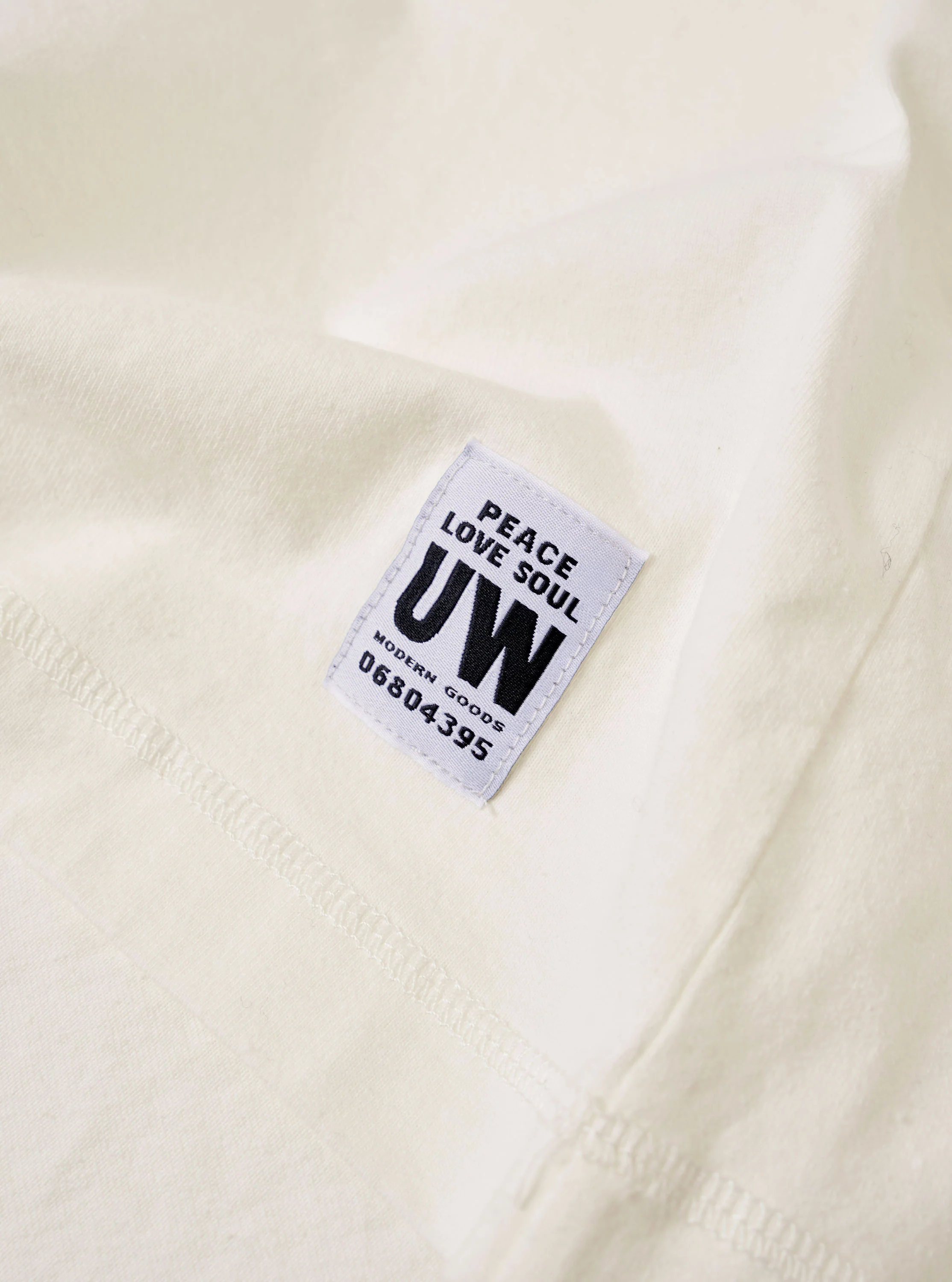 Antique White Recycled/Bio Jersey Core Pocket Tee - Image 7