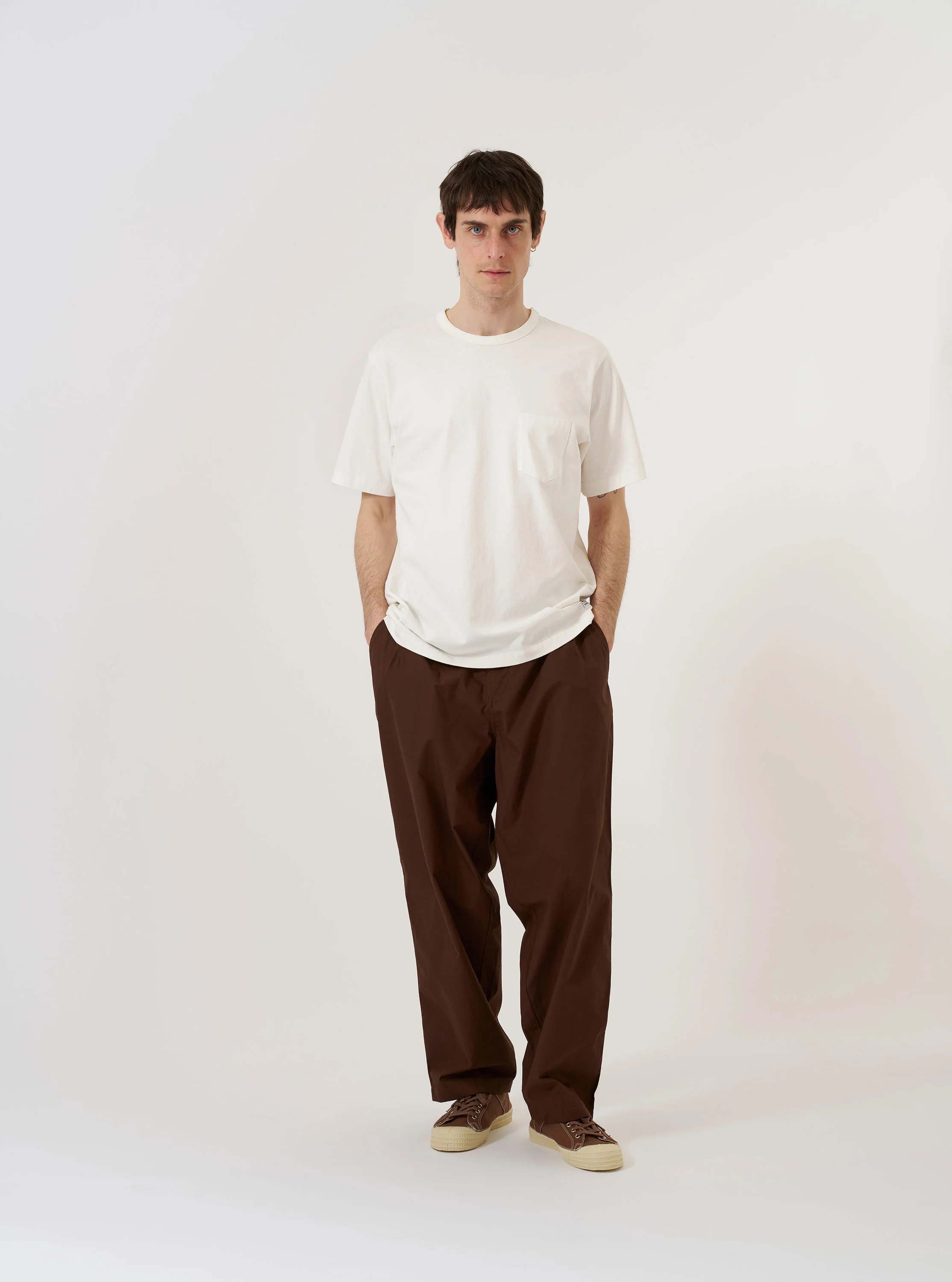 Antique White Recycled/Bio Jersey Core Pocket Tee - Image 8