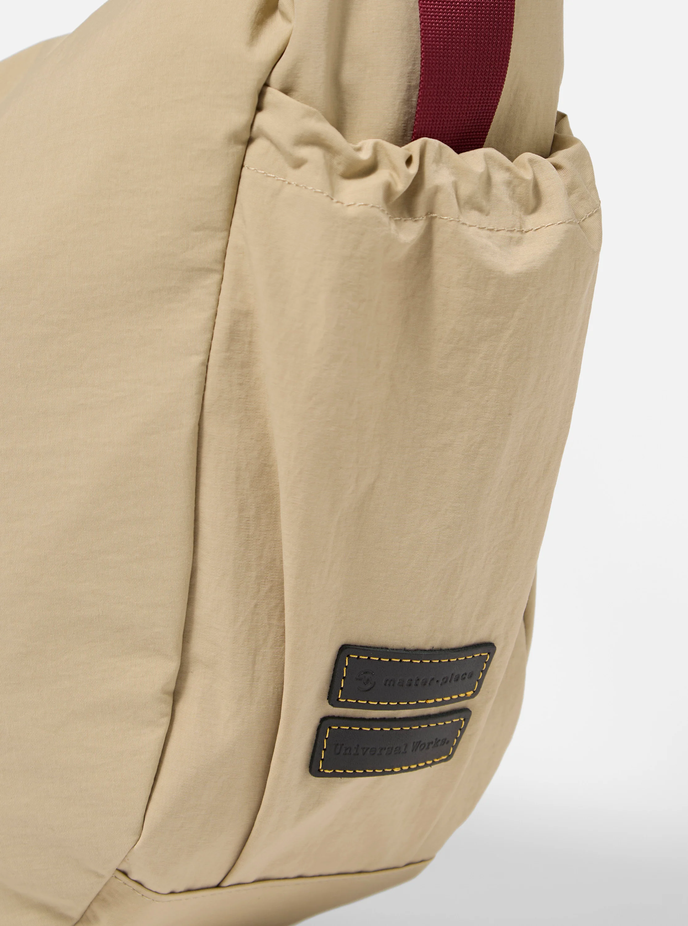 master-piece x Universal Works Beige Large Canvas Shoulder Bag - Image 3