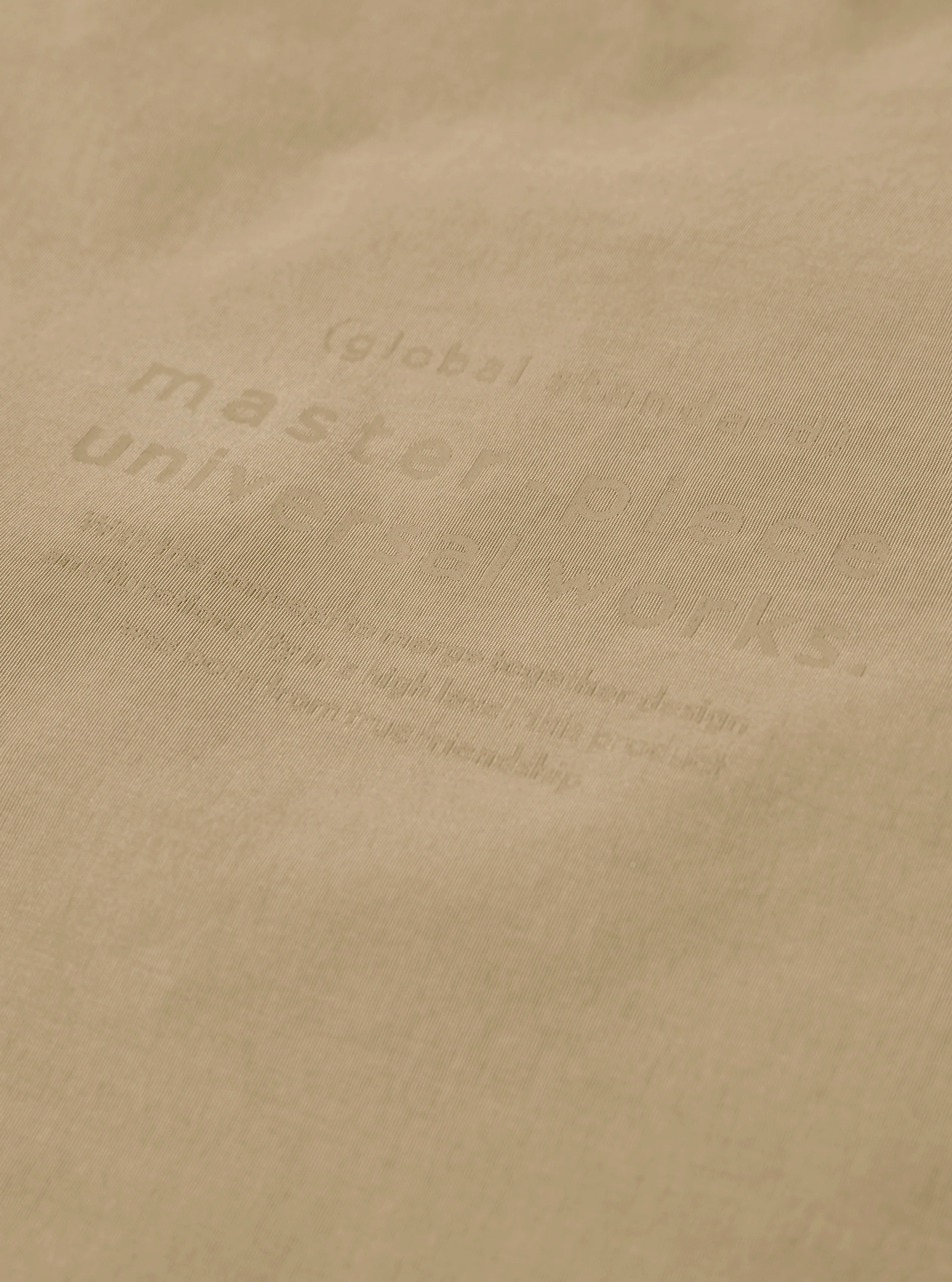 master-piece x Universal Works Beige Large Canvas Shoulder Bag - Image 8