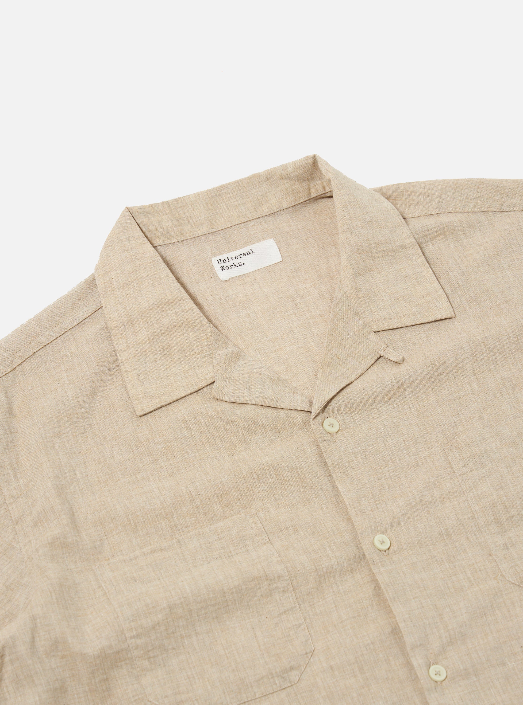 Beige Fine Organic Cotton Sal Road Shirt - Image 6