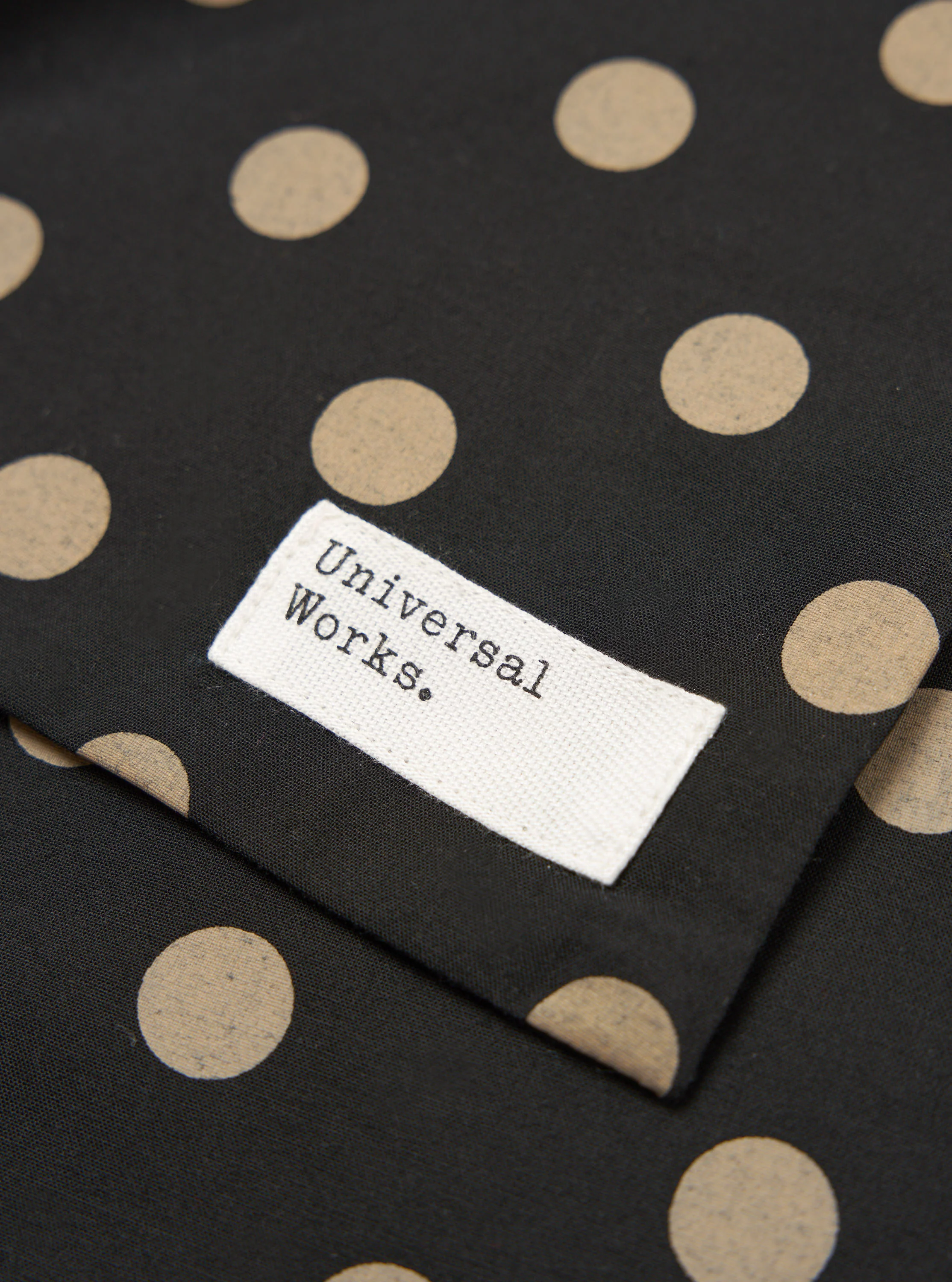 Black Bold Dot Print Rayon Evening Scarf - Image 4