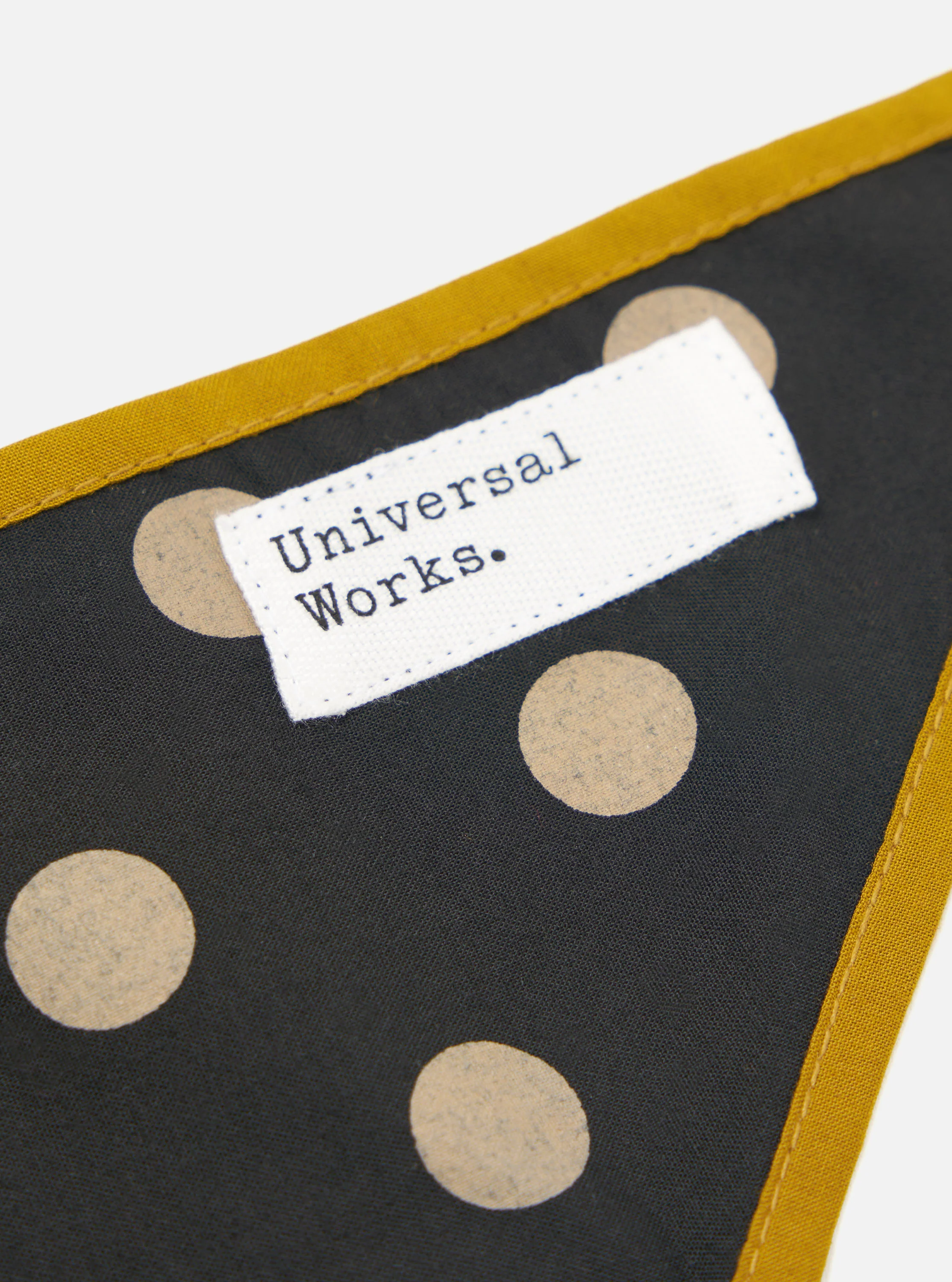 Black Bold Dot Print Rayon Scout Scarf - Image 4