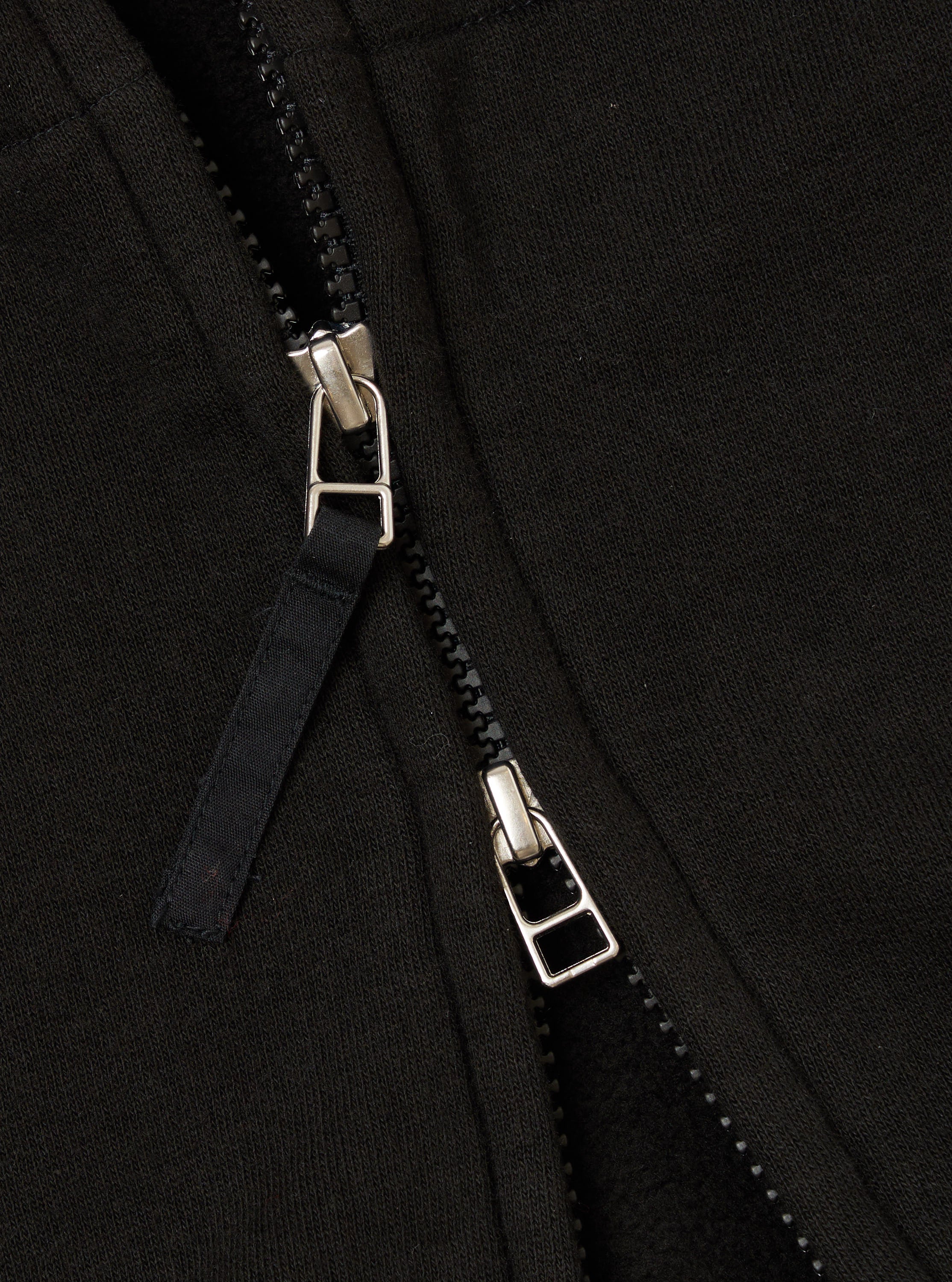 Black Brush Back Sweat New York Hoody - Image 7