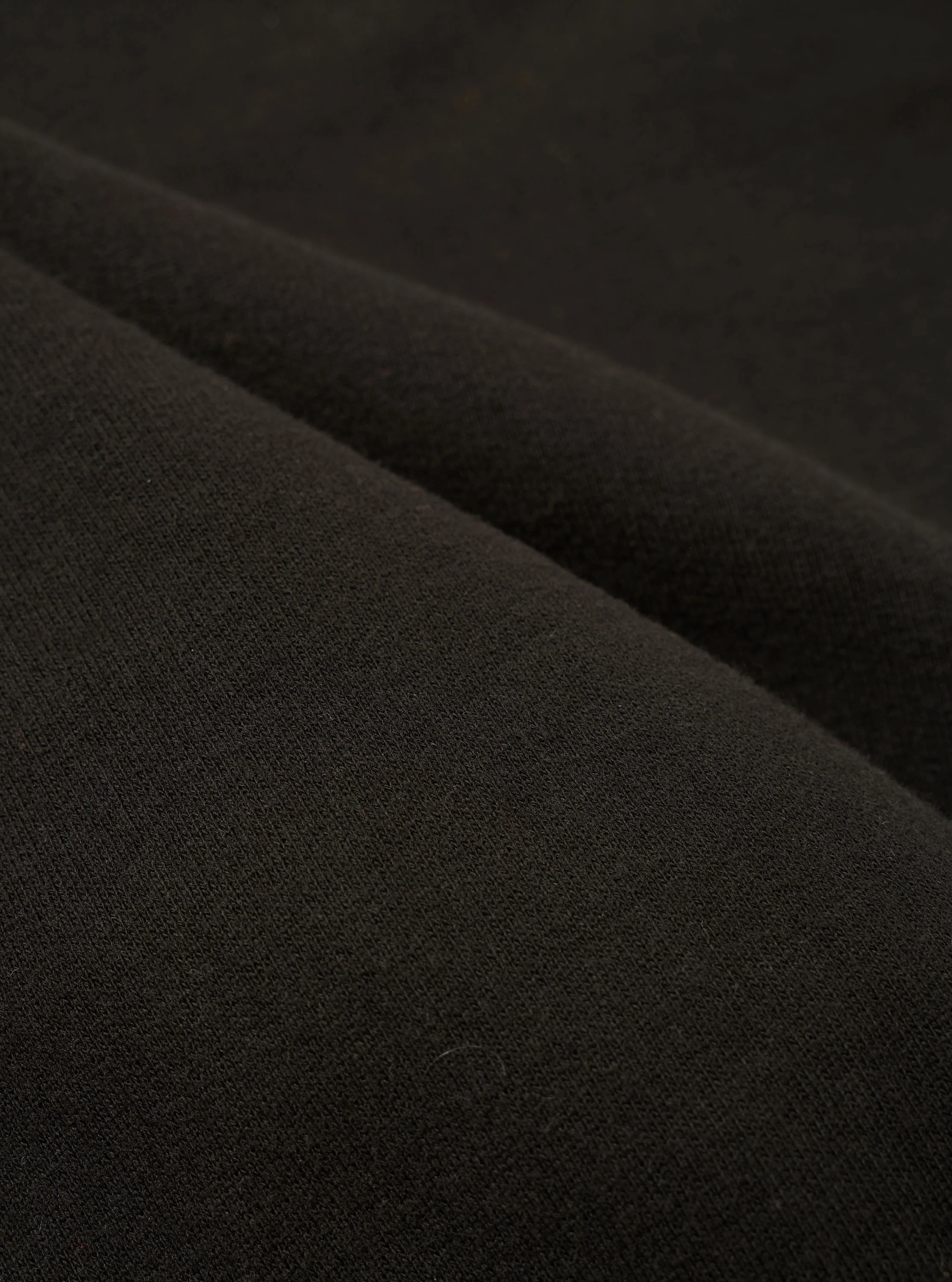 master-piece x Universal Works Black Brush Back Sweat S/S Billy Sweat - Image 4