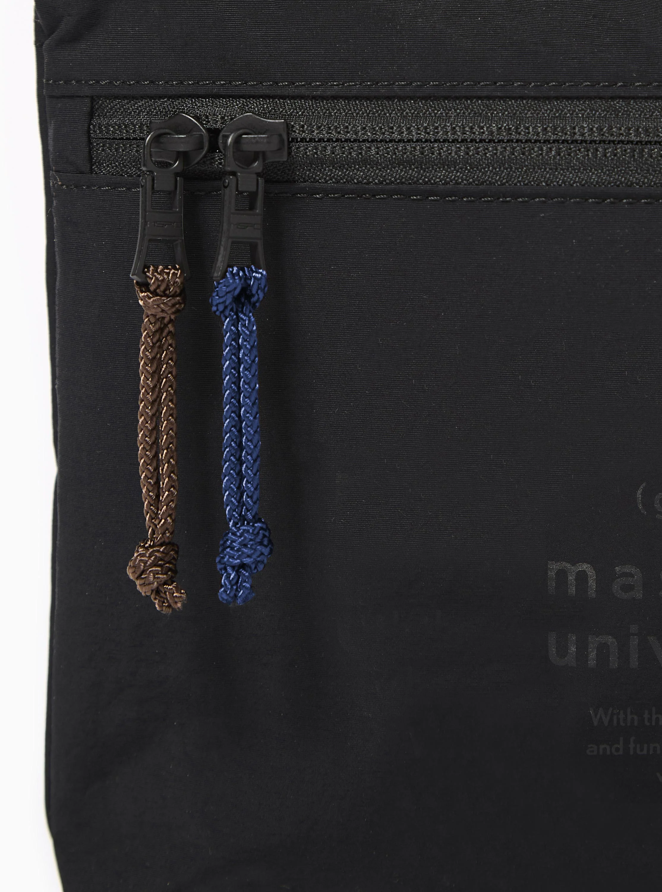 master-piece x Universal Works Black Canvas Sacoche - Image 5