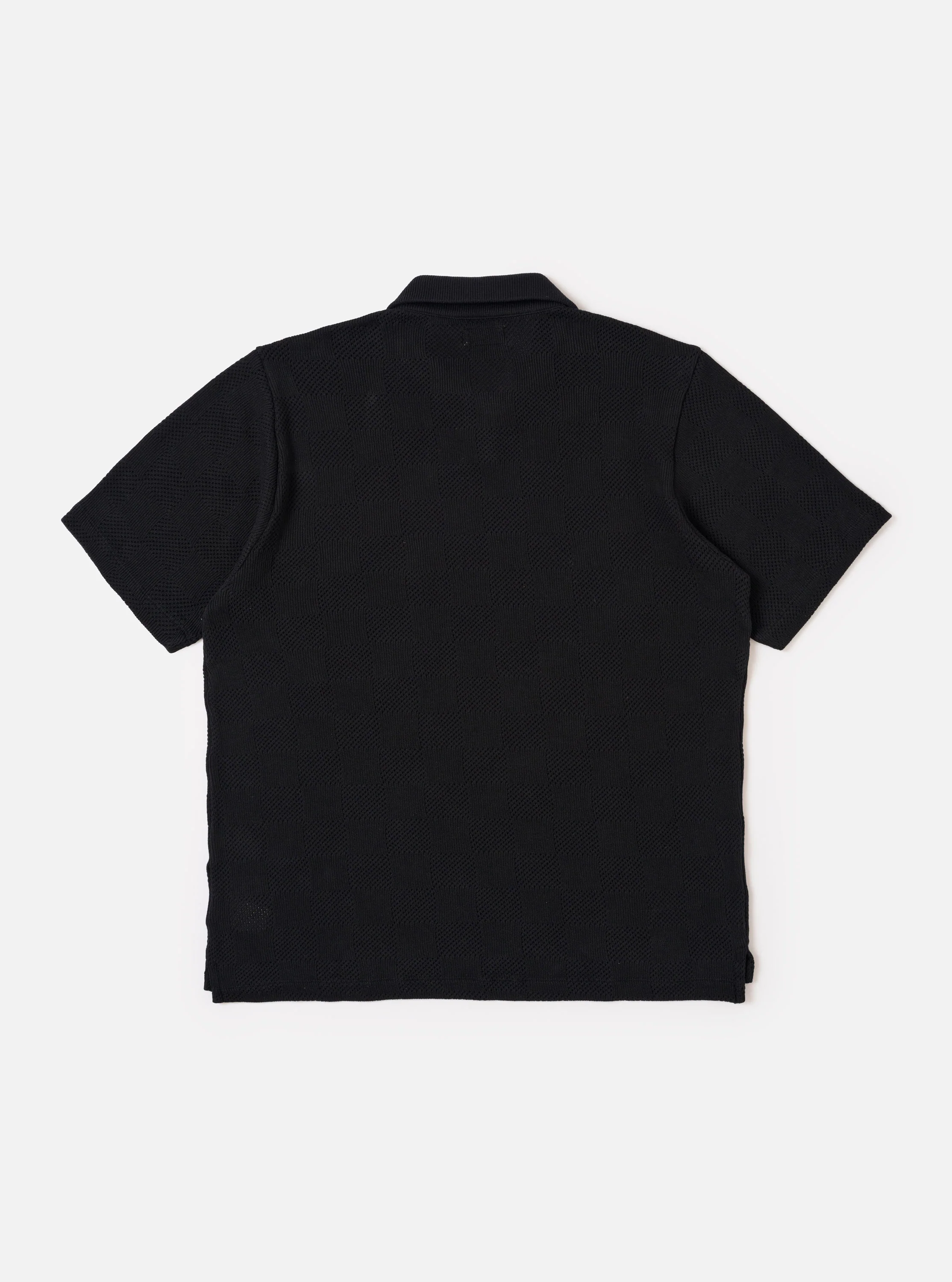 Black Fantasy Checkerboard Vacation Polo - Image 5
