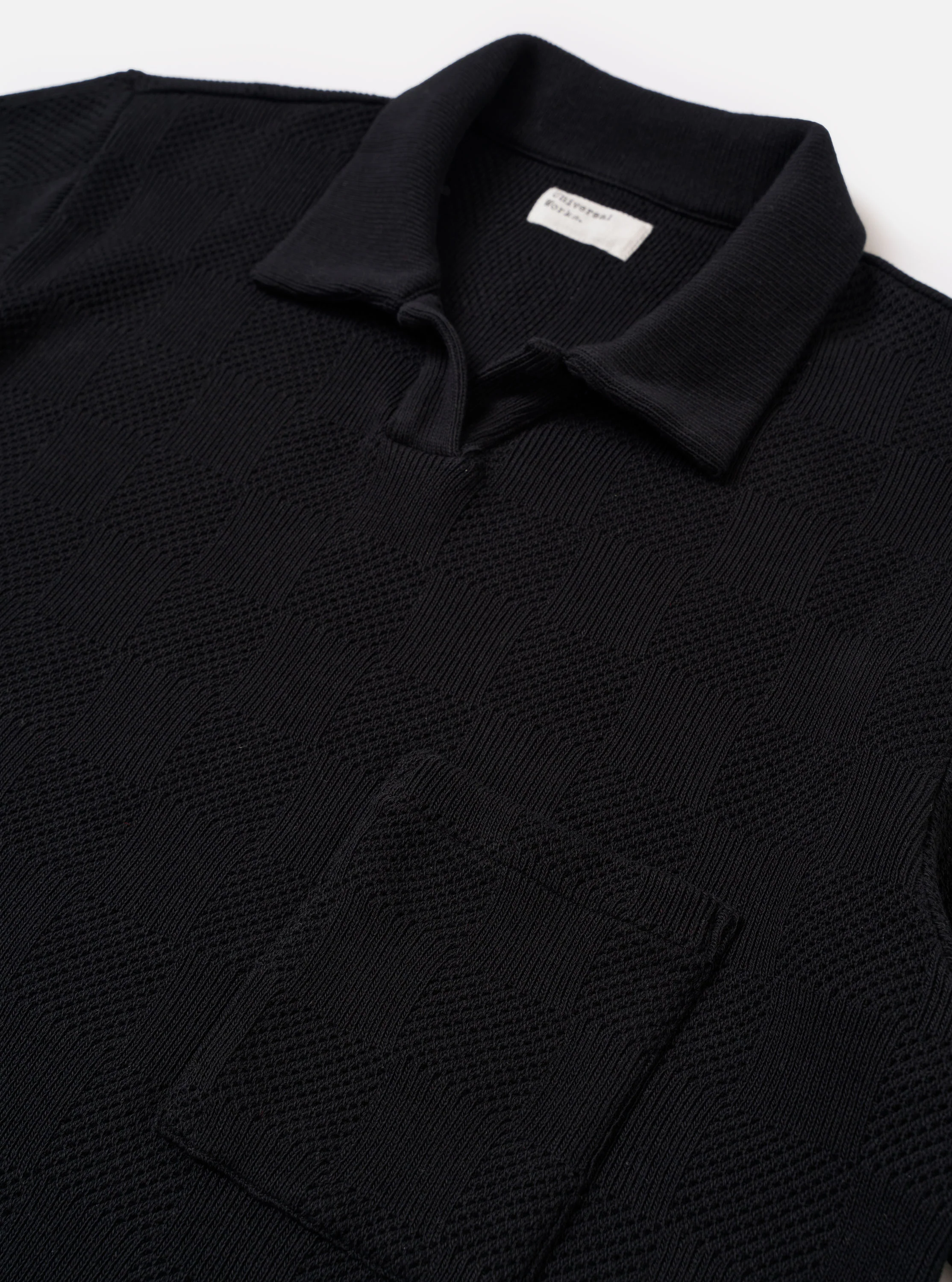 Black Fantasy Checkerboard Vacation Polo - Image 6