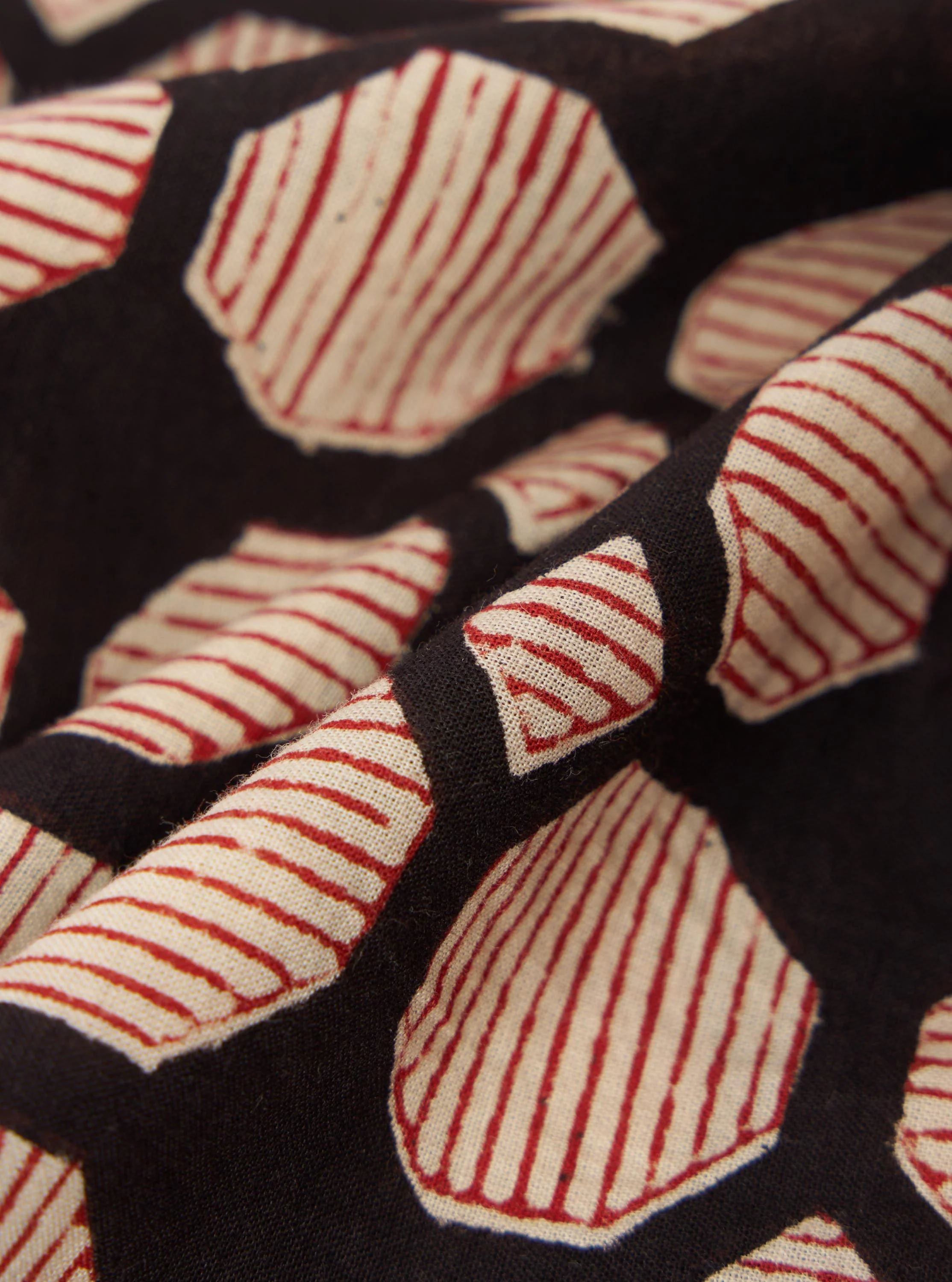 Black Hand Block Print Boxer Short - Image 2