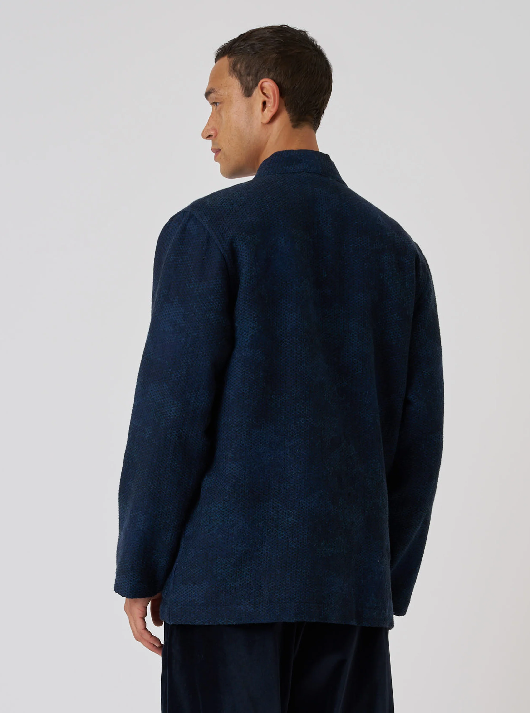 Black/Indigo Denim Camo Kyoto Work Jacket - Image 3