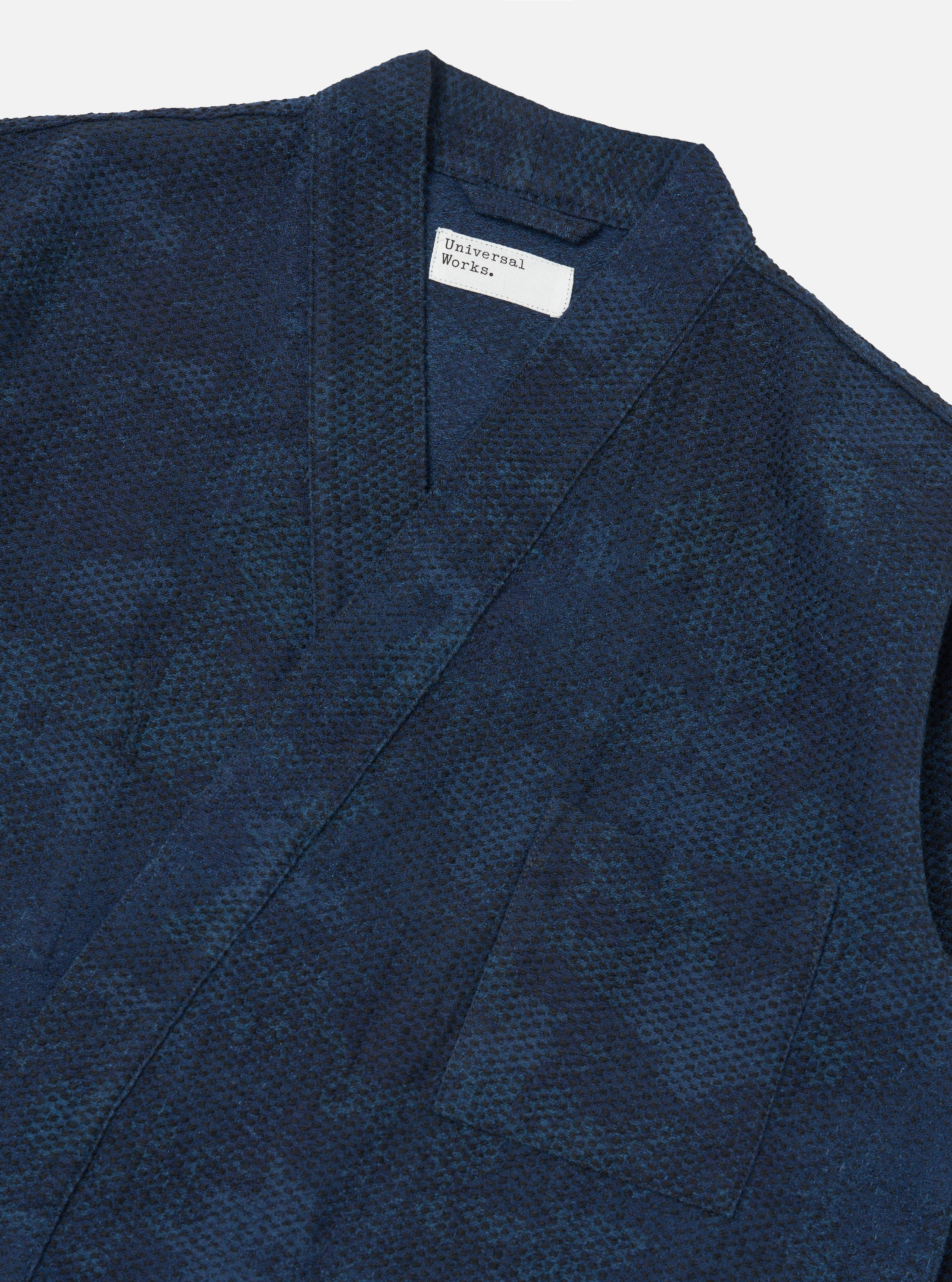 Black/Indigo Denim Camo Kyoto Work Jacket - Image 6