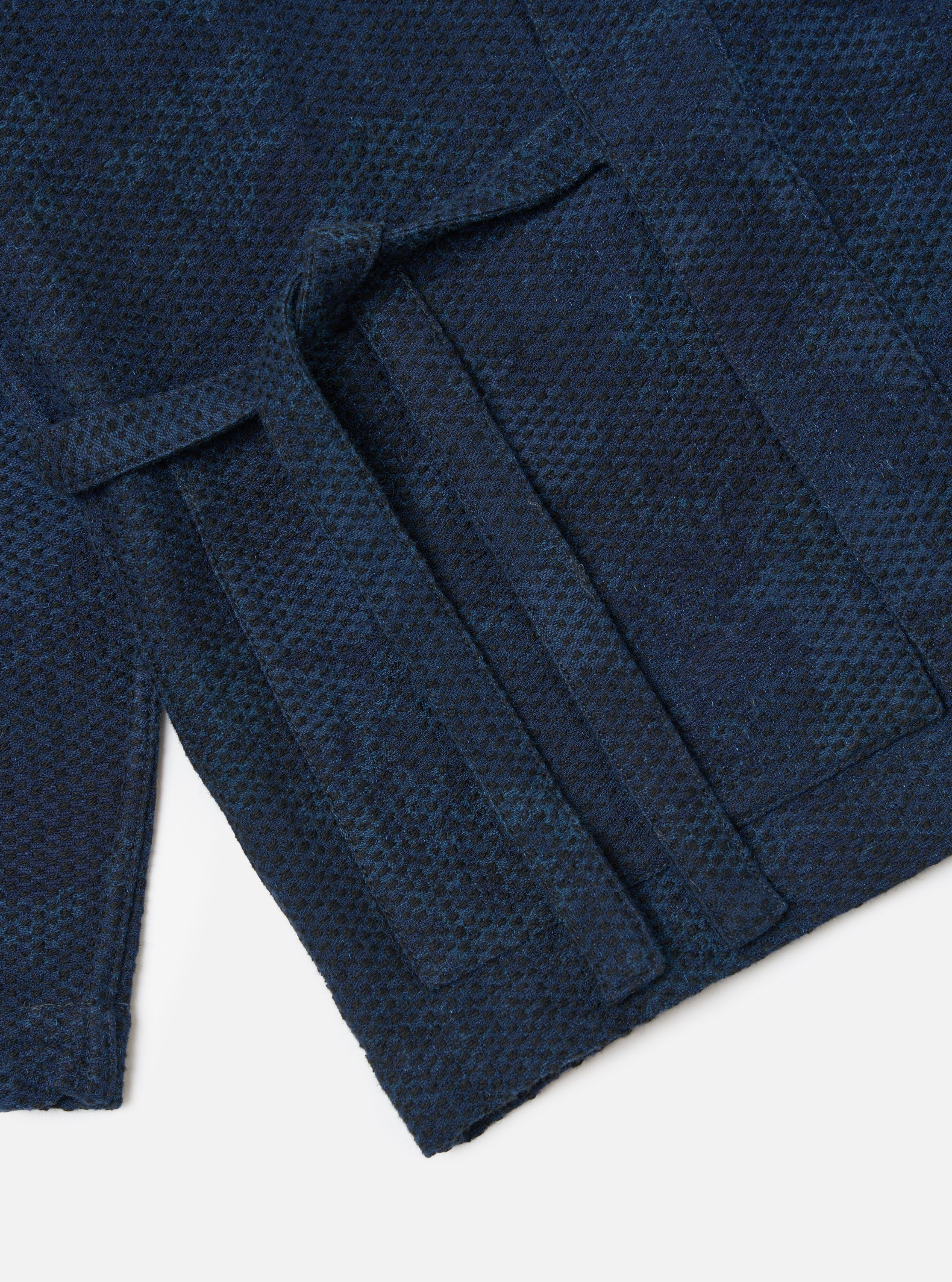 Black/Indigo Denim Camo Kyoto Work Jacket - Image 7