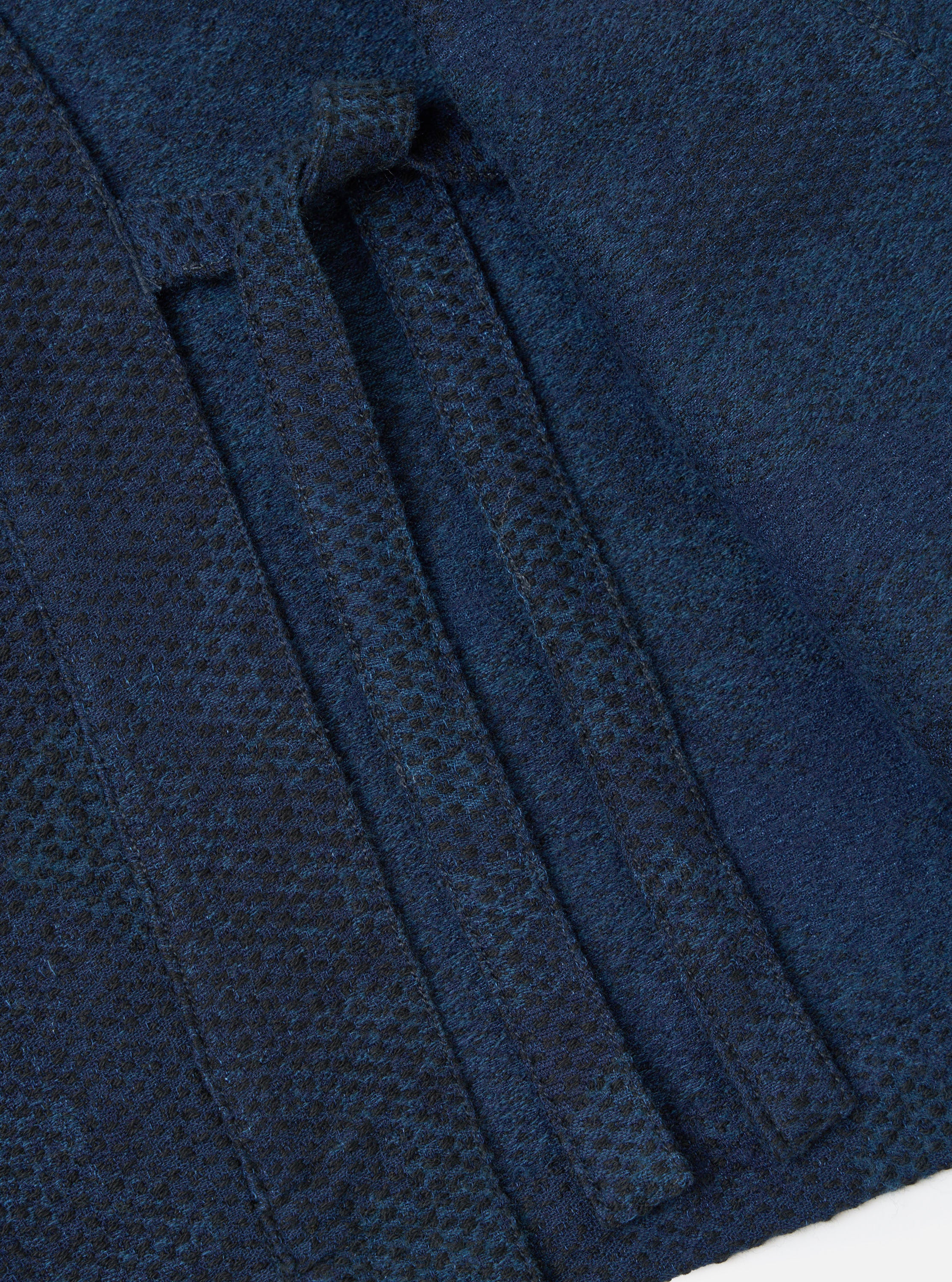 Black/Indigo Denim Camo Kyoto Work Jacket - Image 8