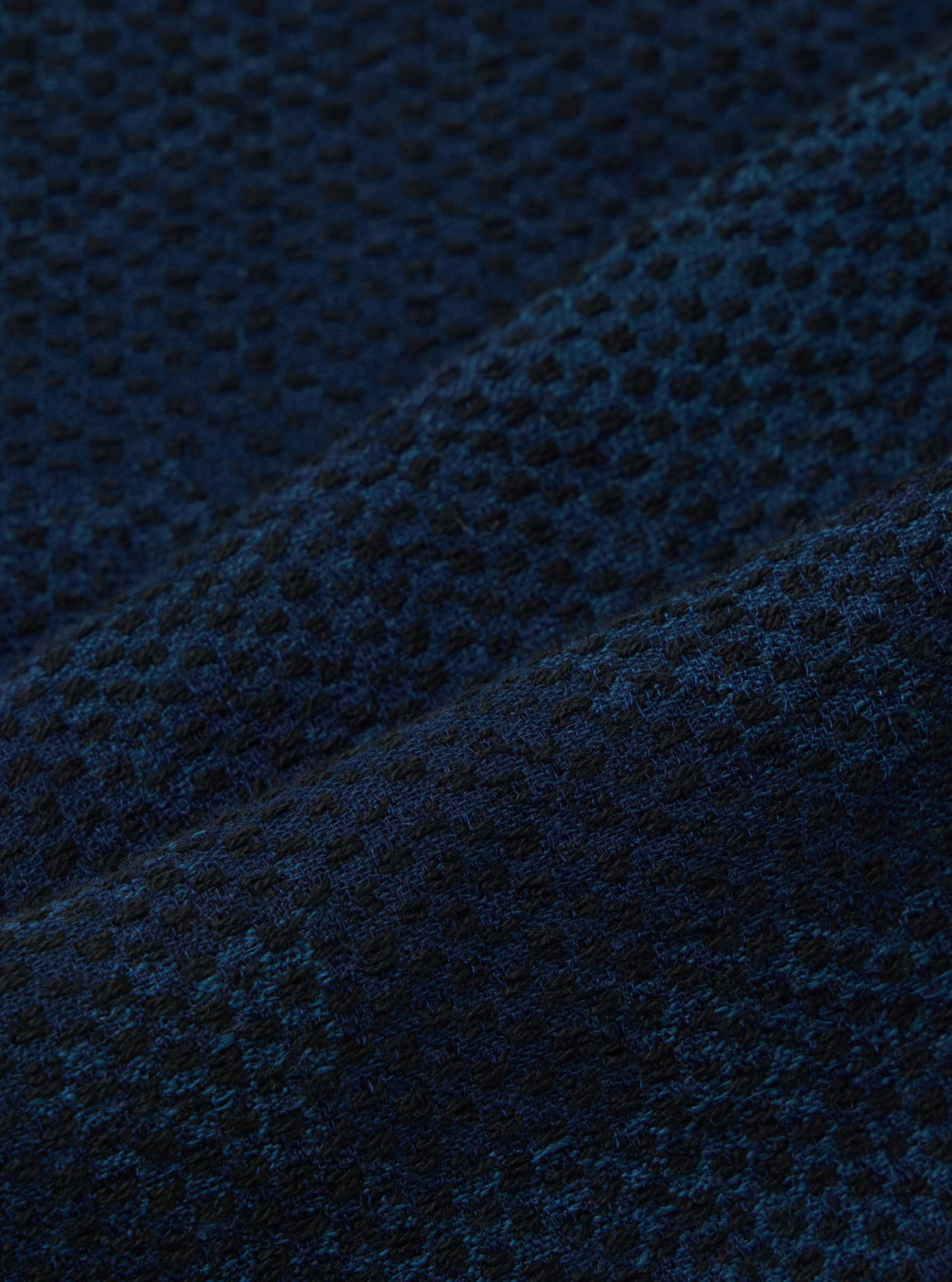 Black/Indigo Denim Camo Pleated Track Pant - Image 4