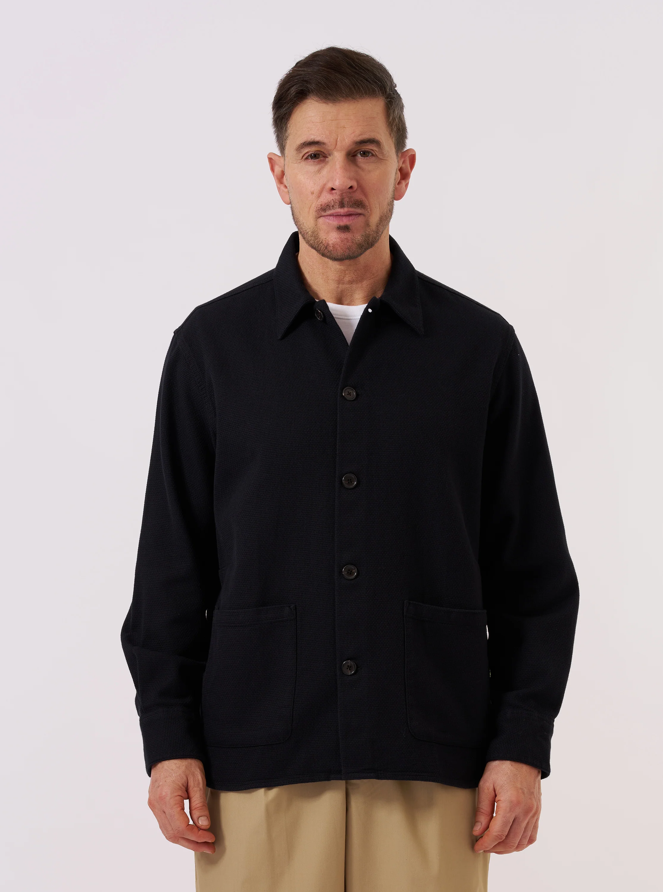 Black Kendal Cotton Travail Overshirt - Image 2