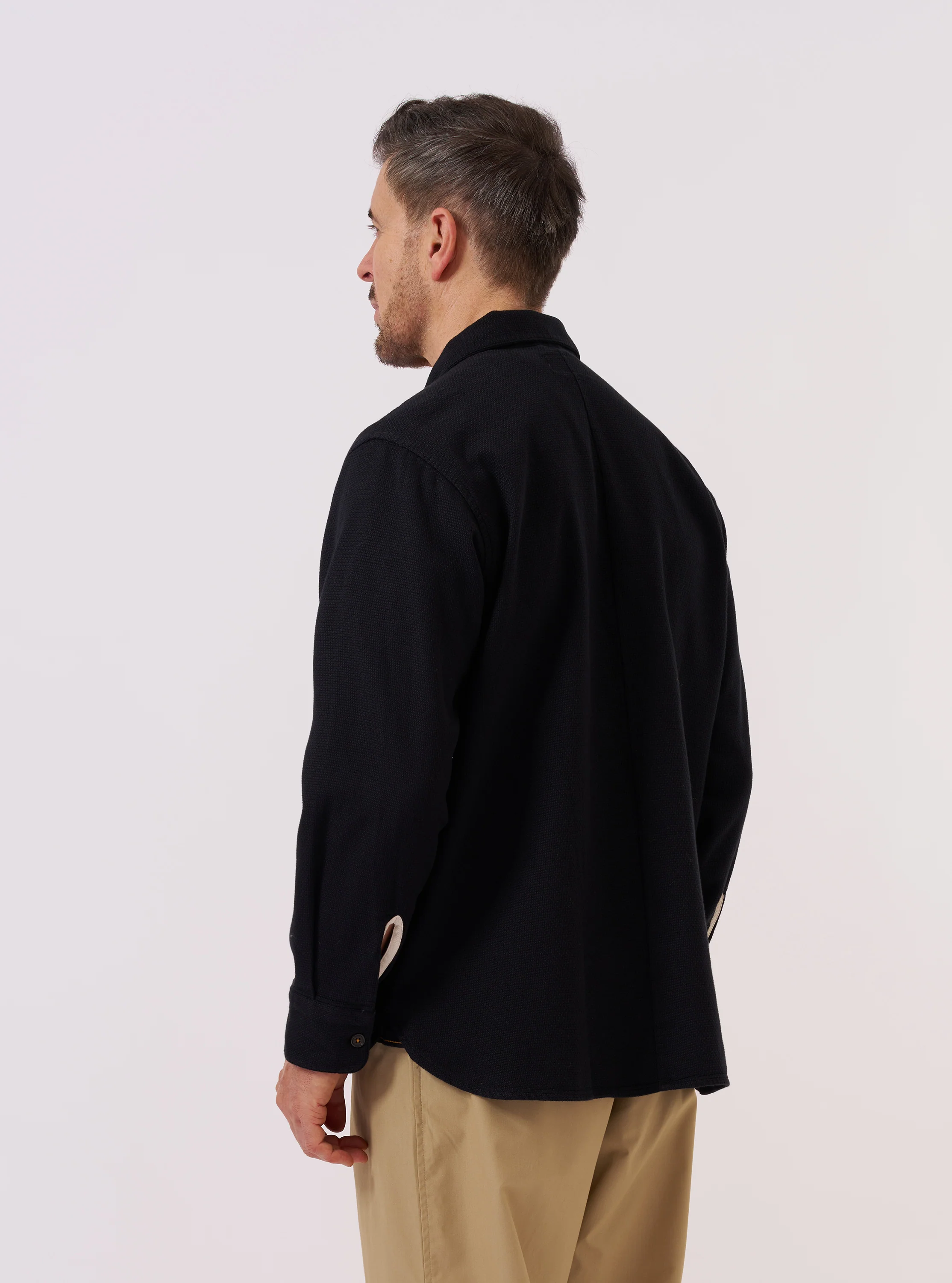 Black Kendal Cotton Travail Overshirt - Image 3
