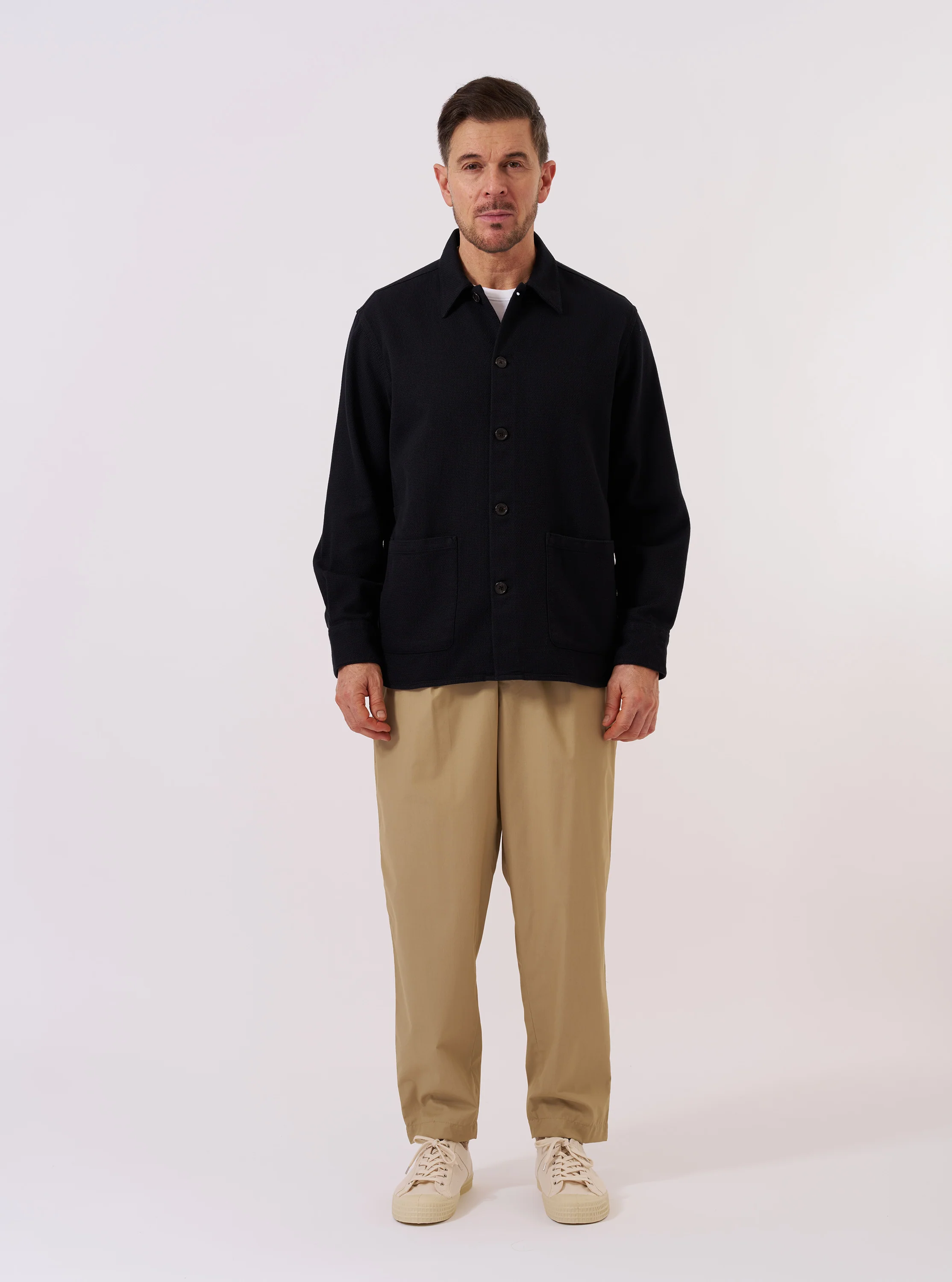 Black Kendal Cotton Travail Overshirt - Image 7