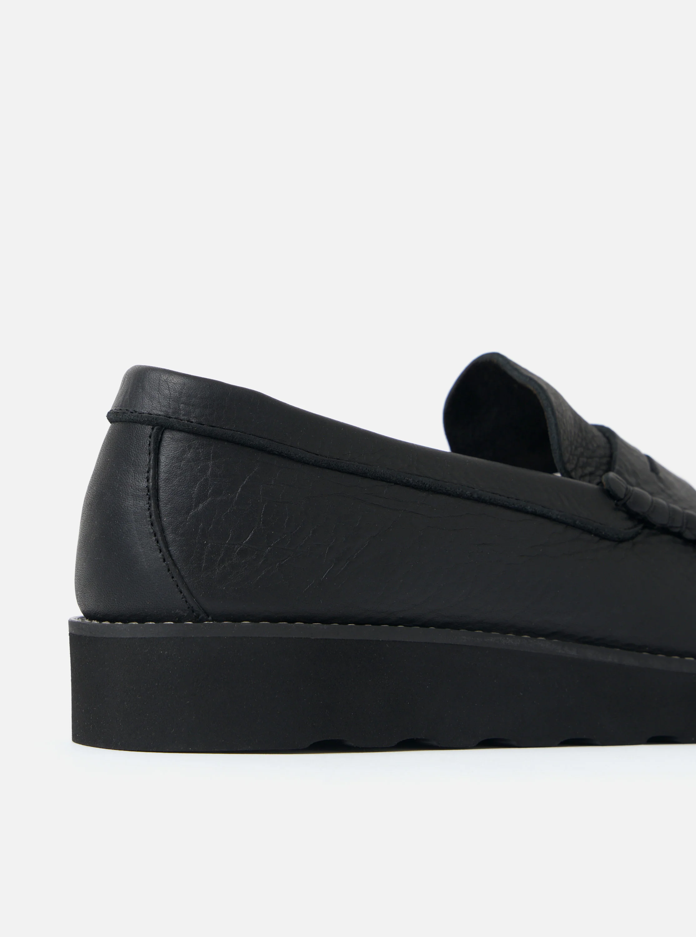 Zardus for Universal Works Black Leather Reggie Loafer - Image 3