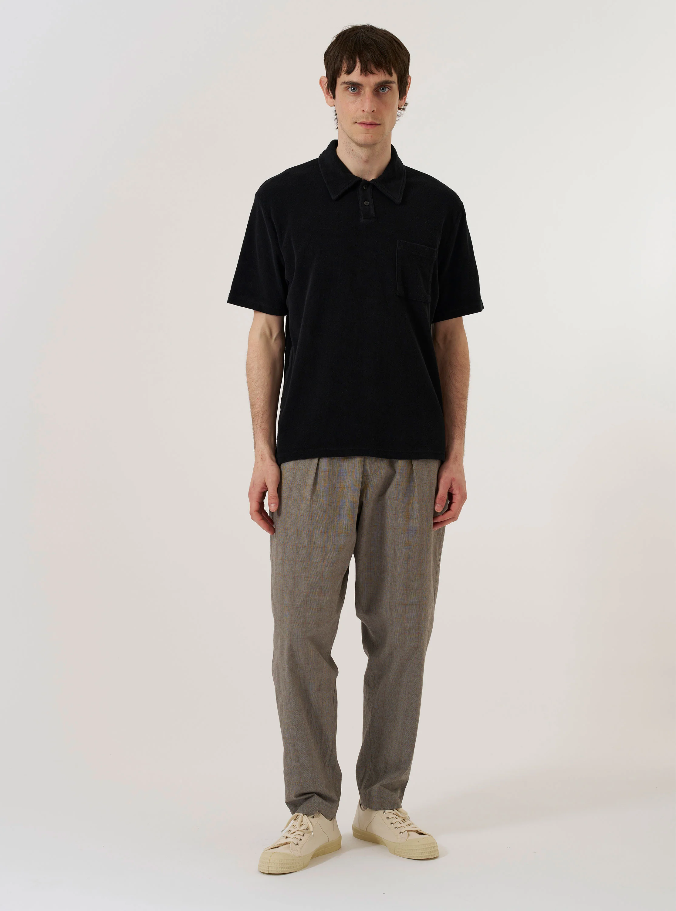 Black Light Weight Terry Newlyn Polo - Image 10