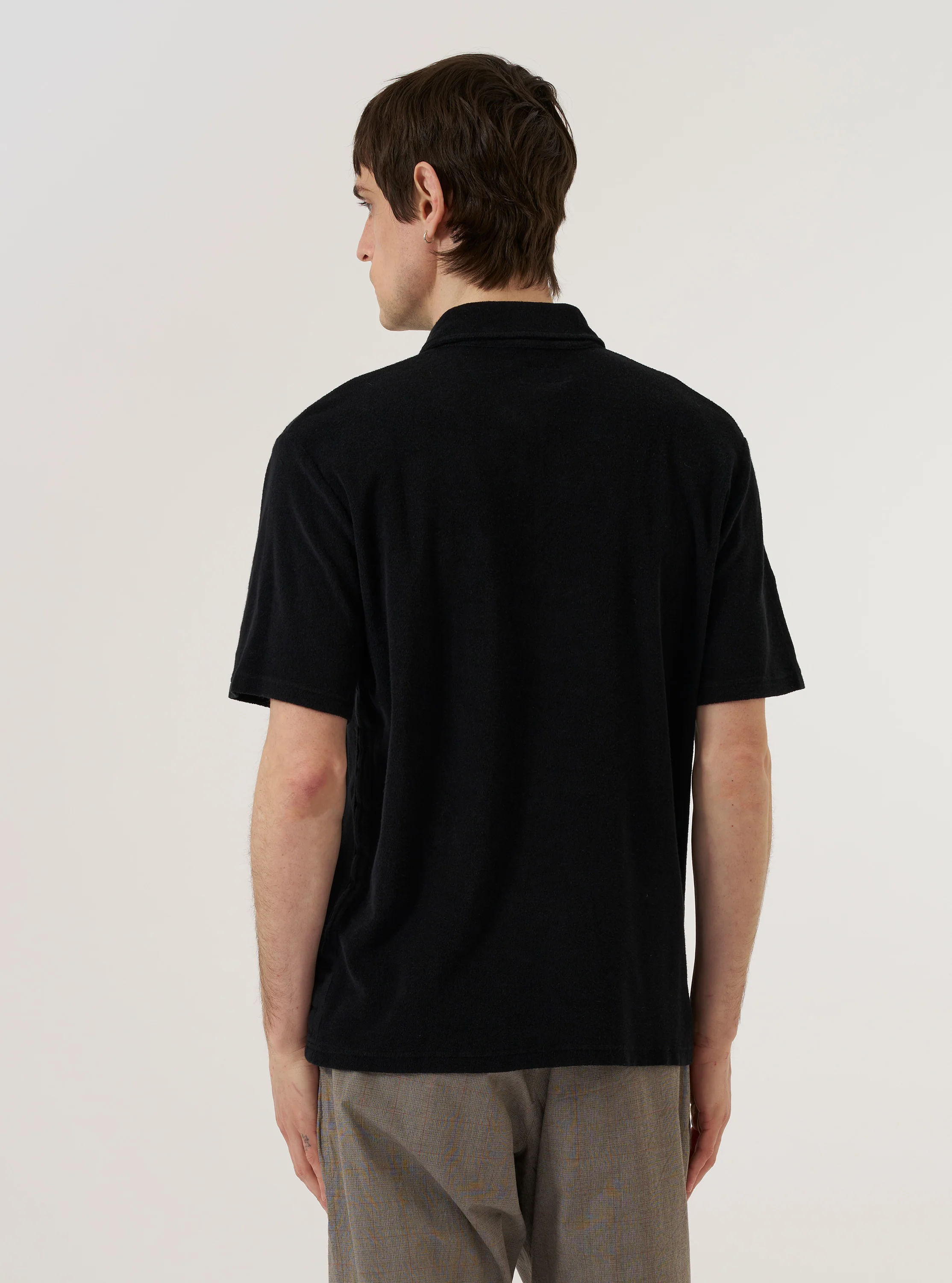 Black Light Weight Terry Newlyn Polo - Image 3