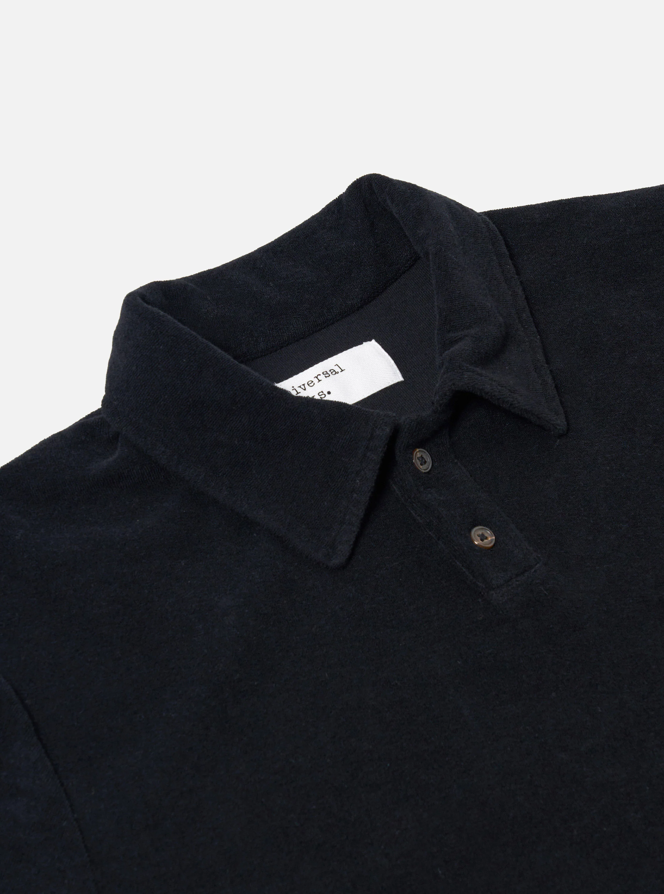 Black Light Weight Terry Newlyn Polo - Image 7