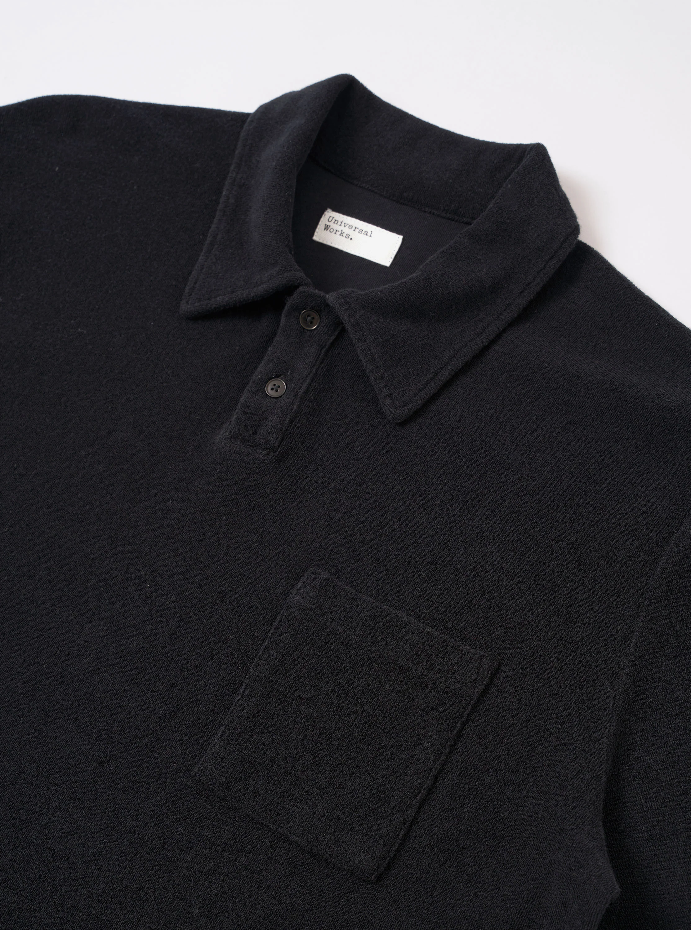 Black Light Weight Terry Newlyn Polo - Image 8