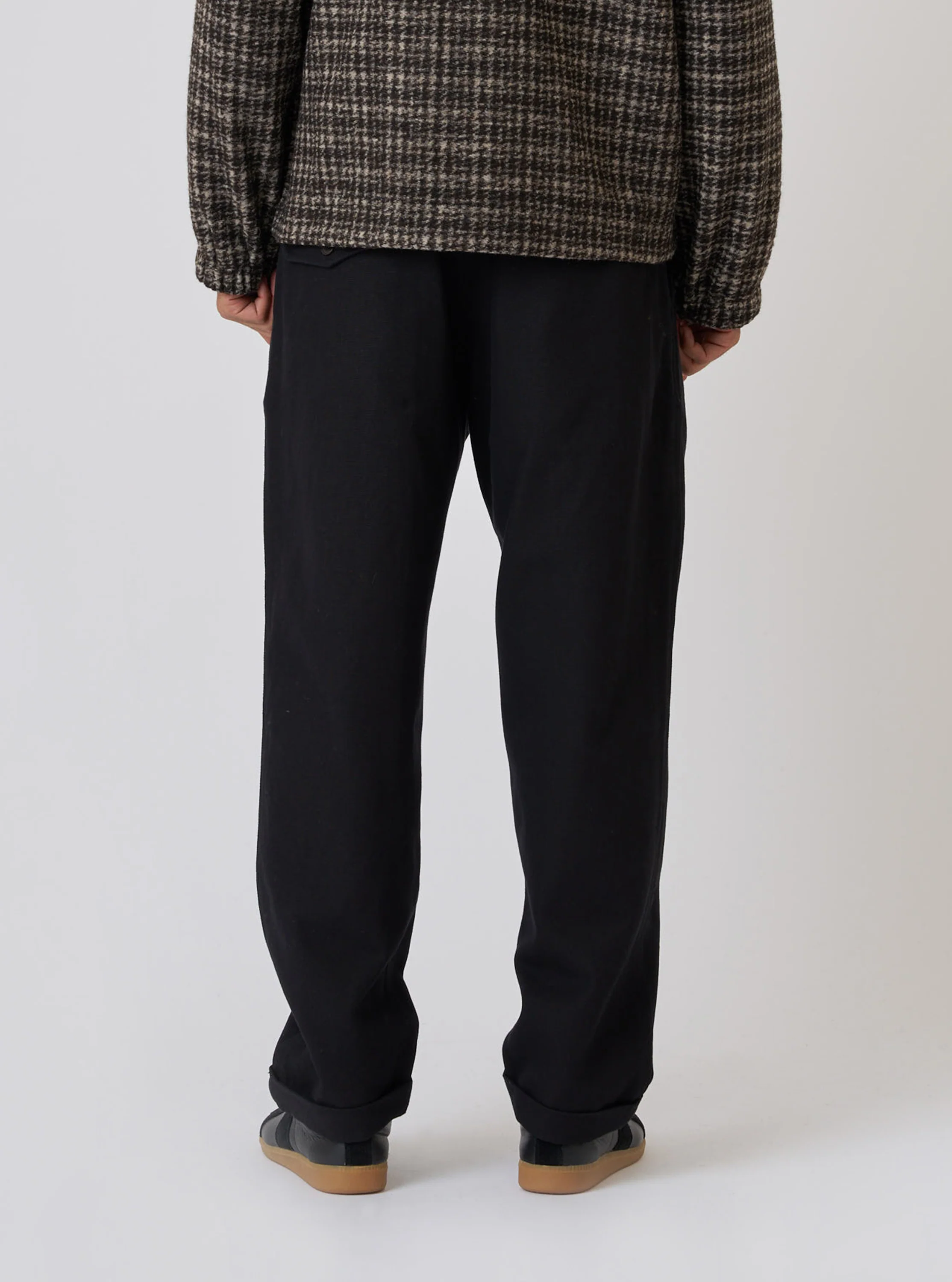 Black Organic Canvas Super Chino - Image 3