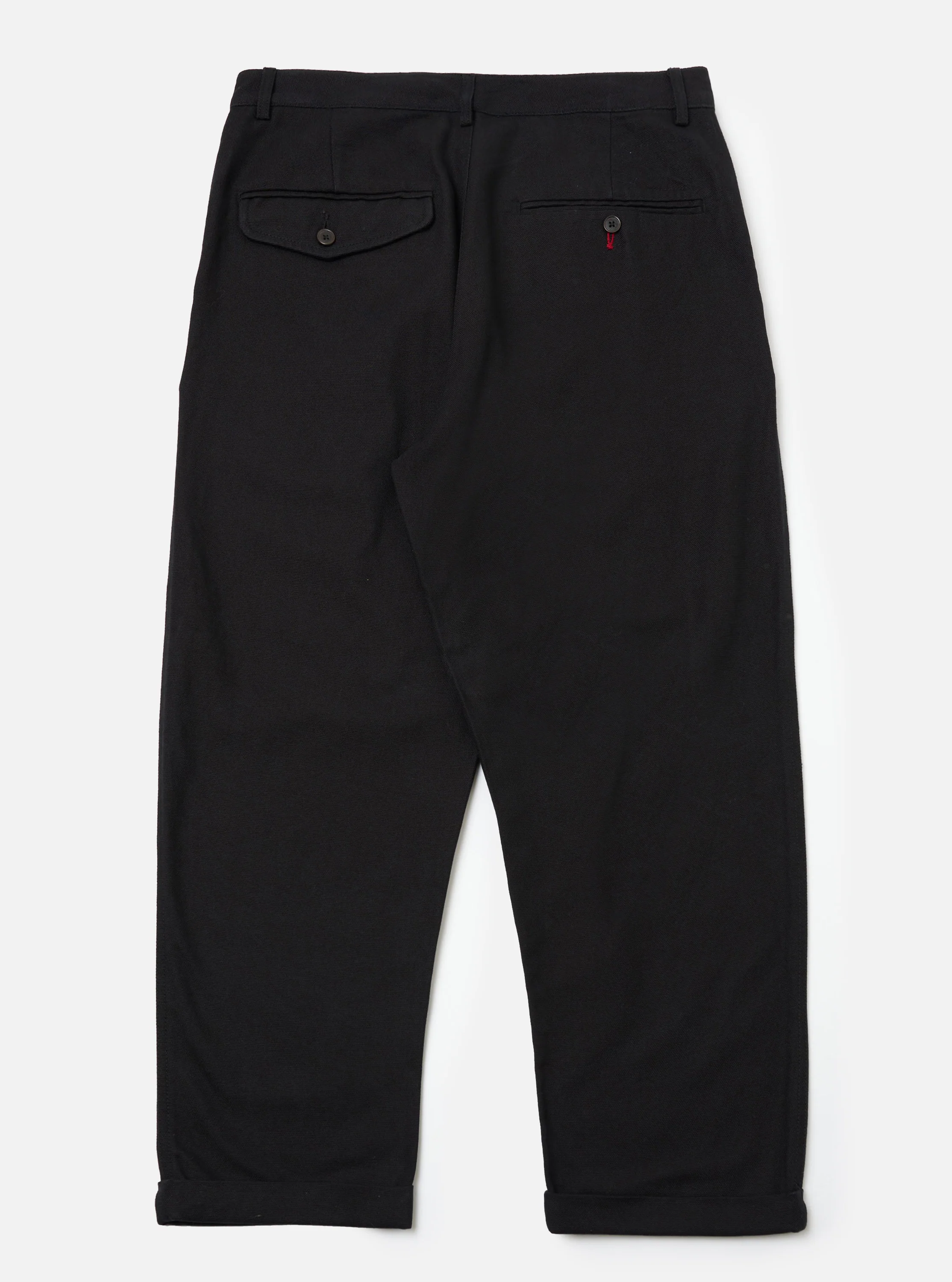 Black Organic Canvas Super Chino - Image 5