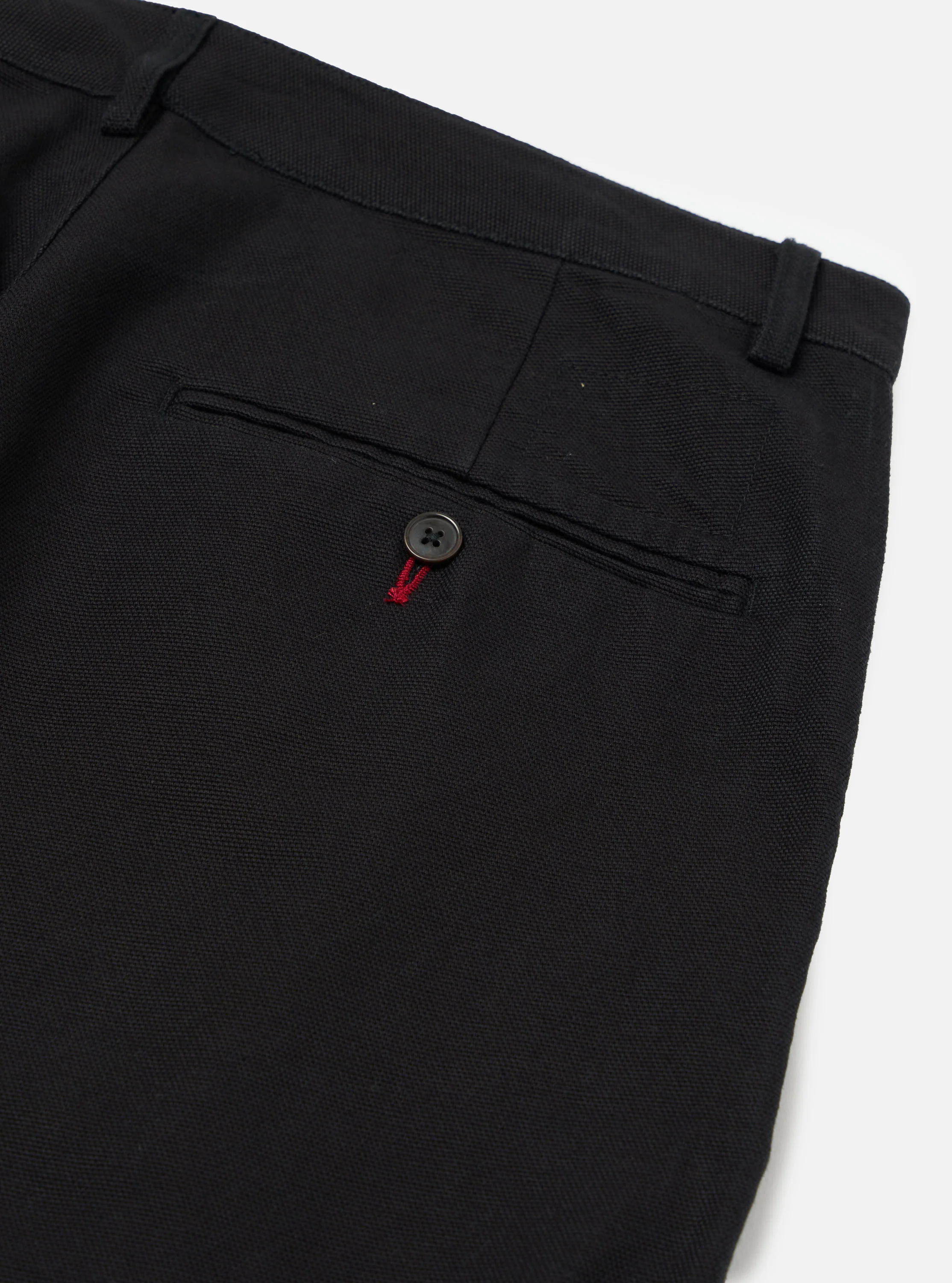 Black Organic Canvas Super Chino - Image 6