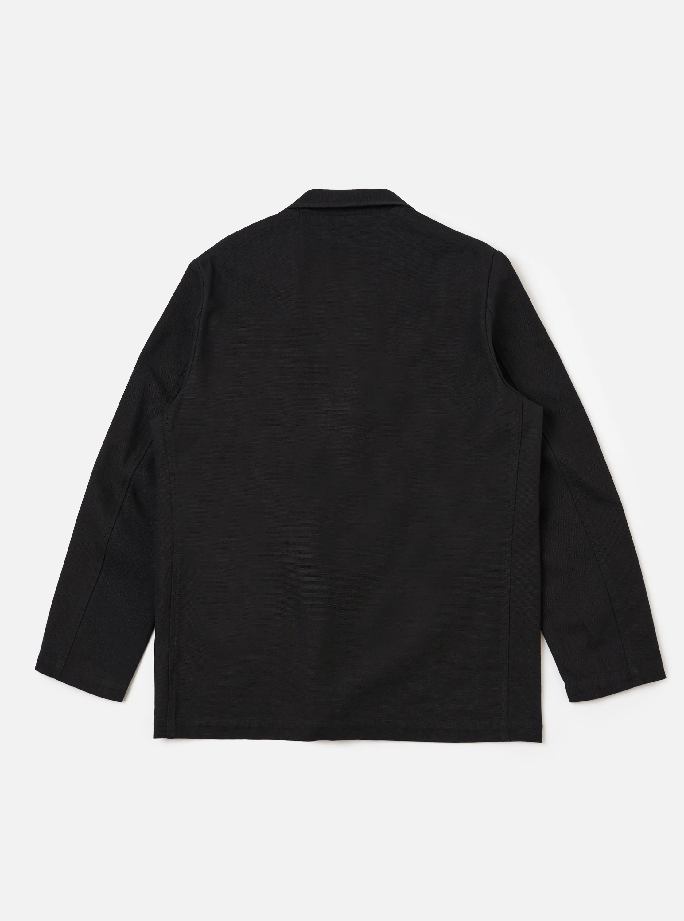 Black Organic Canvas Two Button Jacket - Image 5